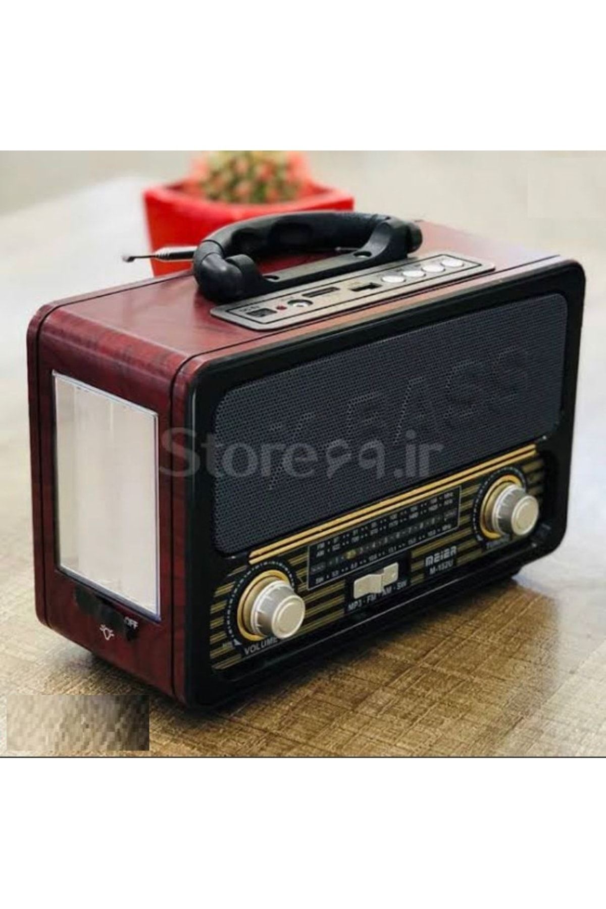caddeoutlet Bluetooth Şarjlı Nostaljik Antika Radyo Müzik Çalar Işıldak Usb Tf Aux 4613 RDL-4613