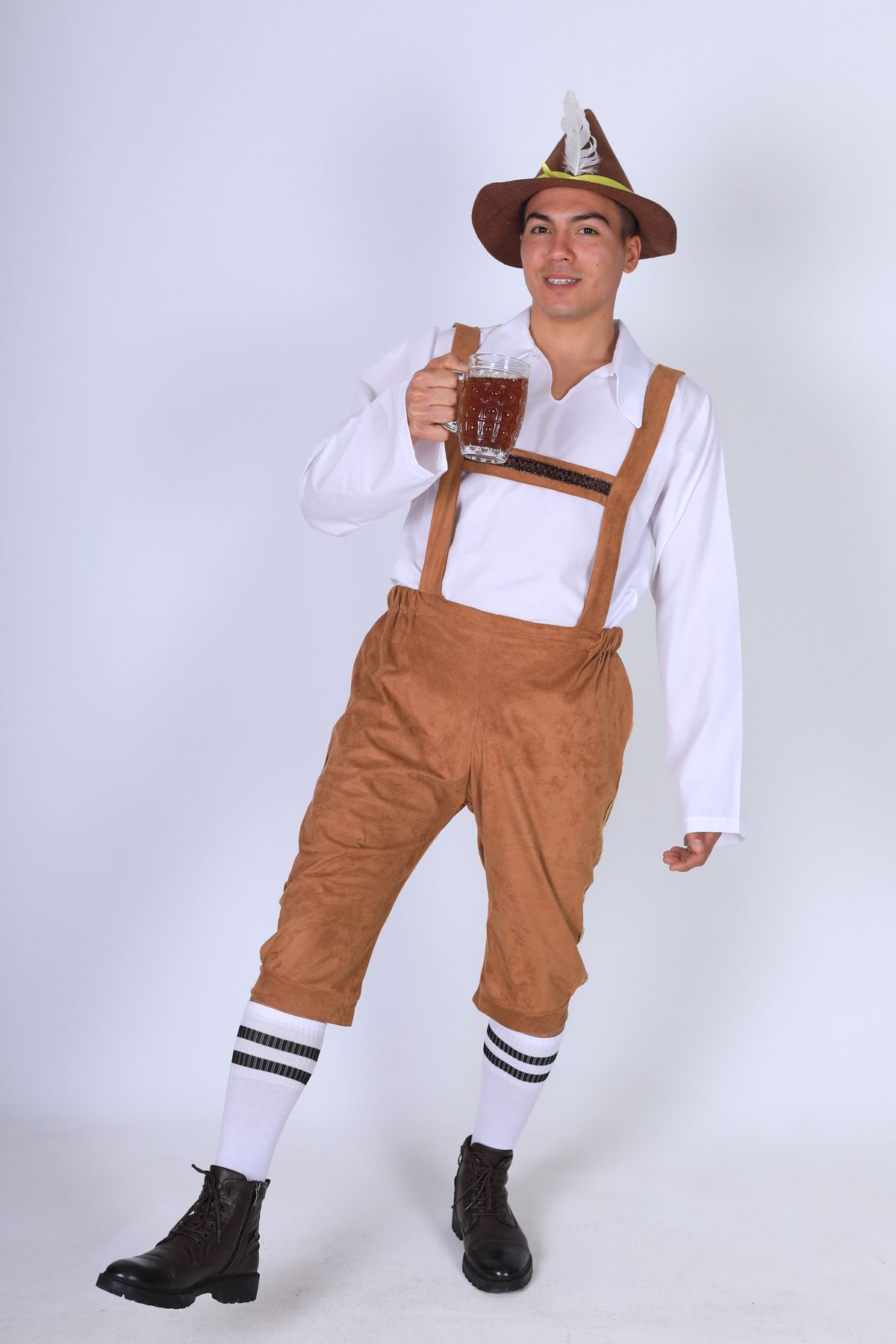 Annee Bakk Erkek Kahverengi Oktoberfest Alman Kostümü