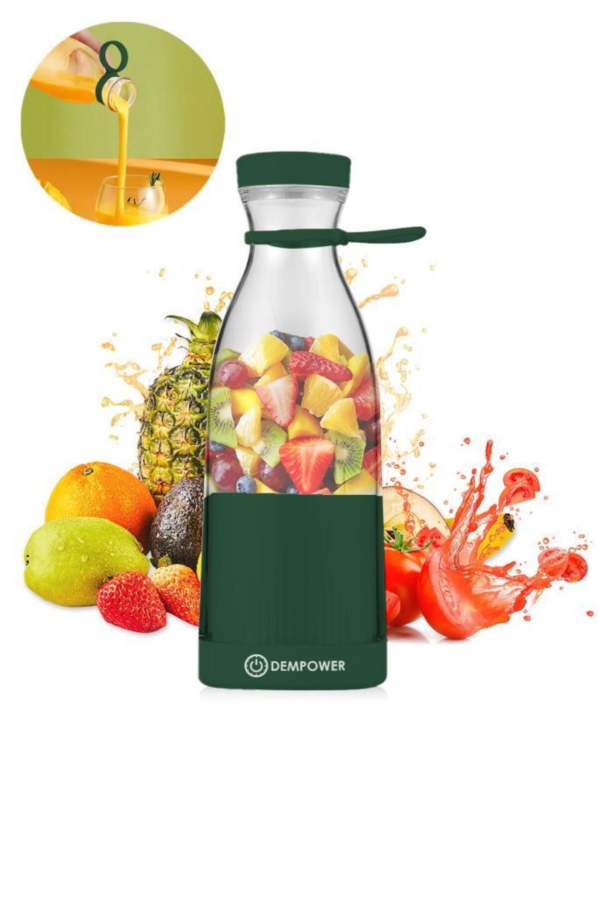 Genel Markalar Şık Tasarımlı Şişe Shaker 420ml Yeşil