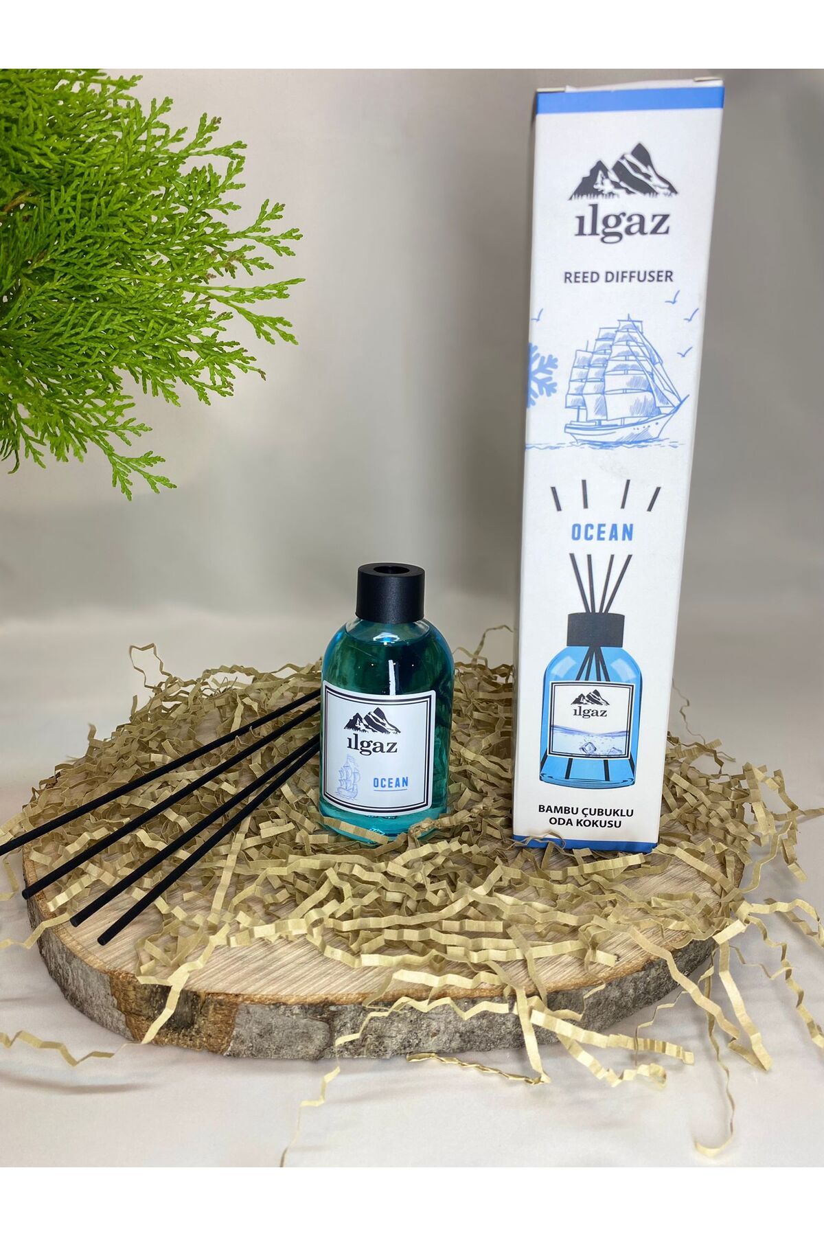 Ilgaz Naturix Organix Ilgaz Reed Diffuser Bambu Çubuklu Aromatik Oda Banyo Kokusu 110 ml Okyanus