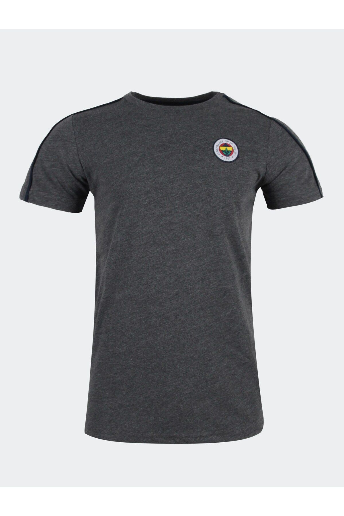 Fenerbahçe Lisanslı Erkek Gri Basic T-Shirt