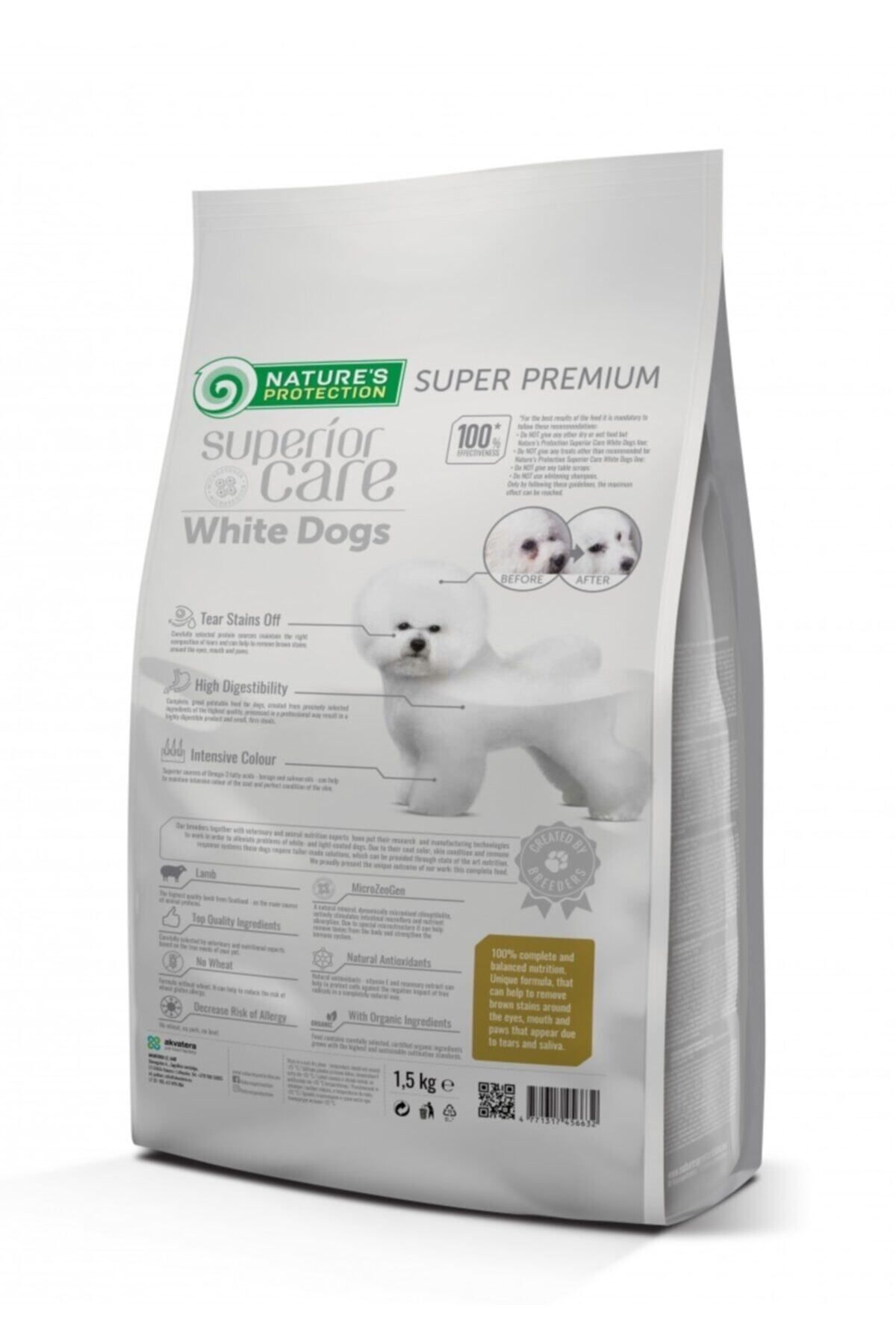 Nature's Protection Superior Care Beyaz Köpekler Kuzulu Erişkin Küçük Ve Mini Irklar 4kg