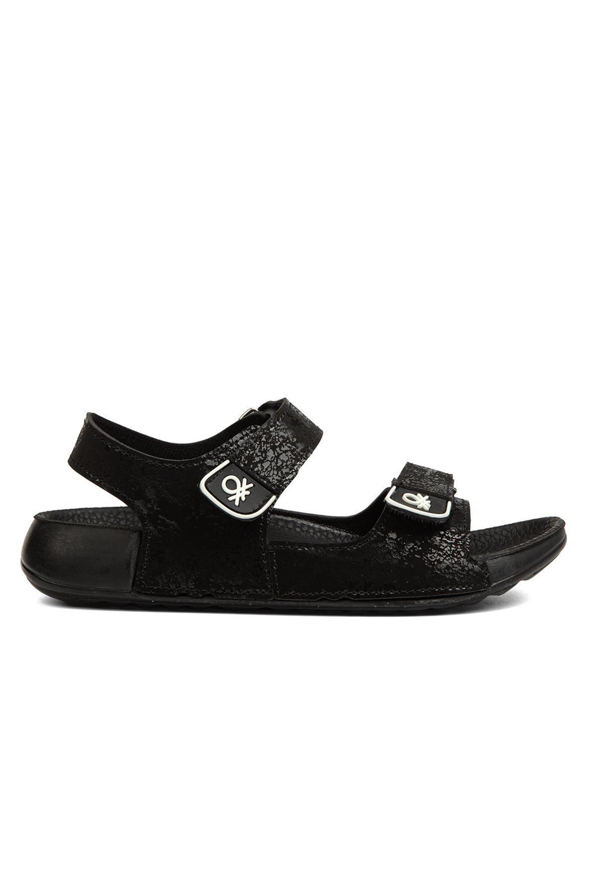 Benetton ®|BN-1238- Siyah - Çocuk Sandalet