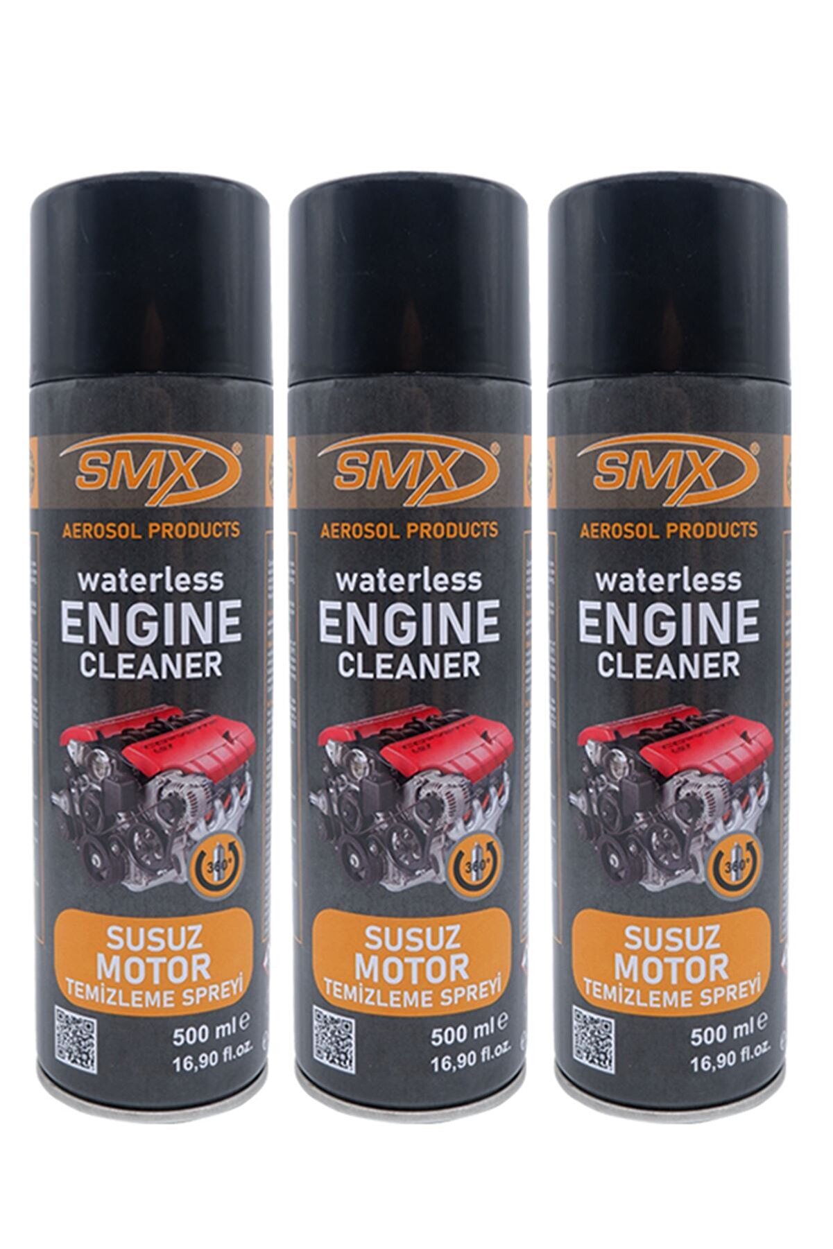SMX Susuz Motor Temizleme Spreyi 3 Adet (3x500 Ml)