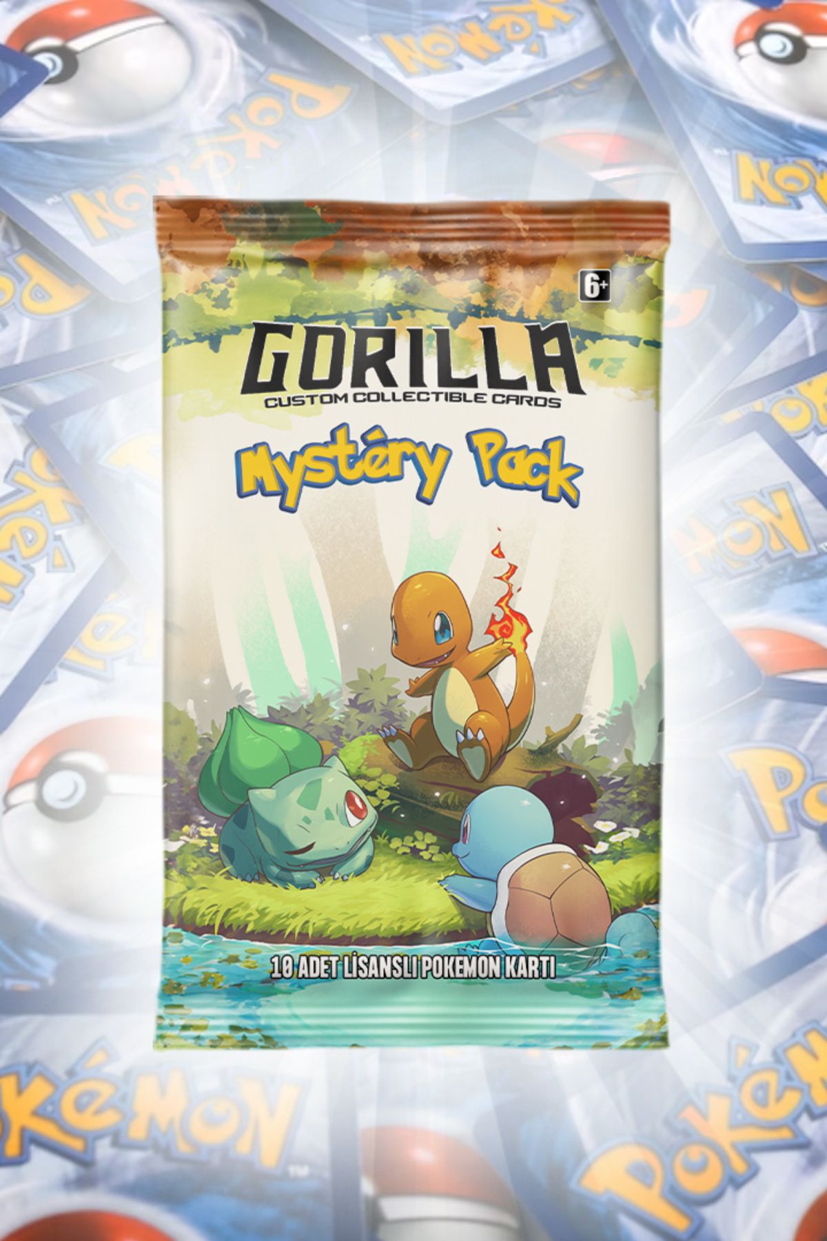 Gorilla Cards Pokemon Mystery Pack - Orjinal Pokemon Kartları