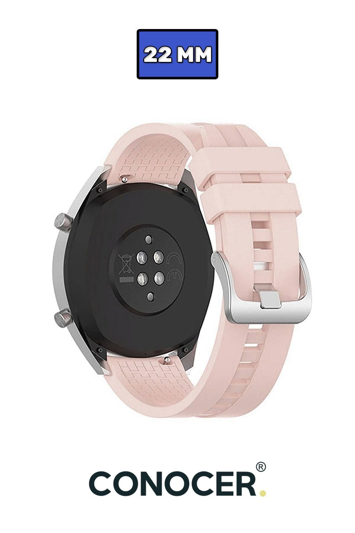 CONOCER Samsung Galaxy Watch 3 (45MM) - Watch 1 (46MM) Uyumlu Silikon Desenli Kordon Kayış