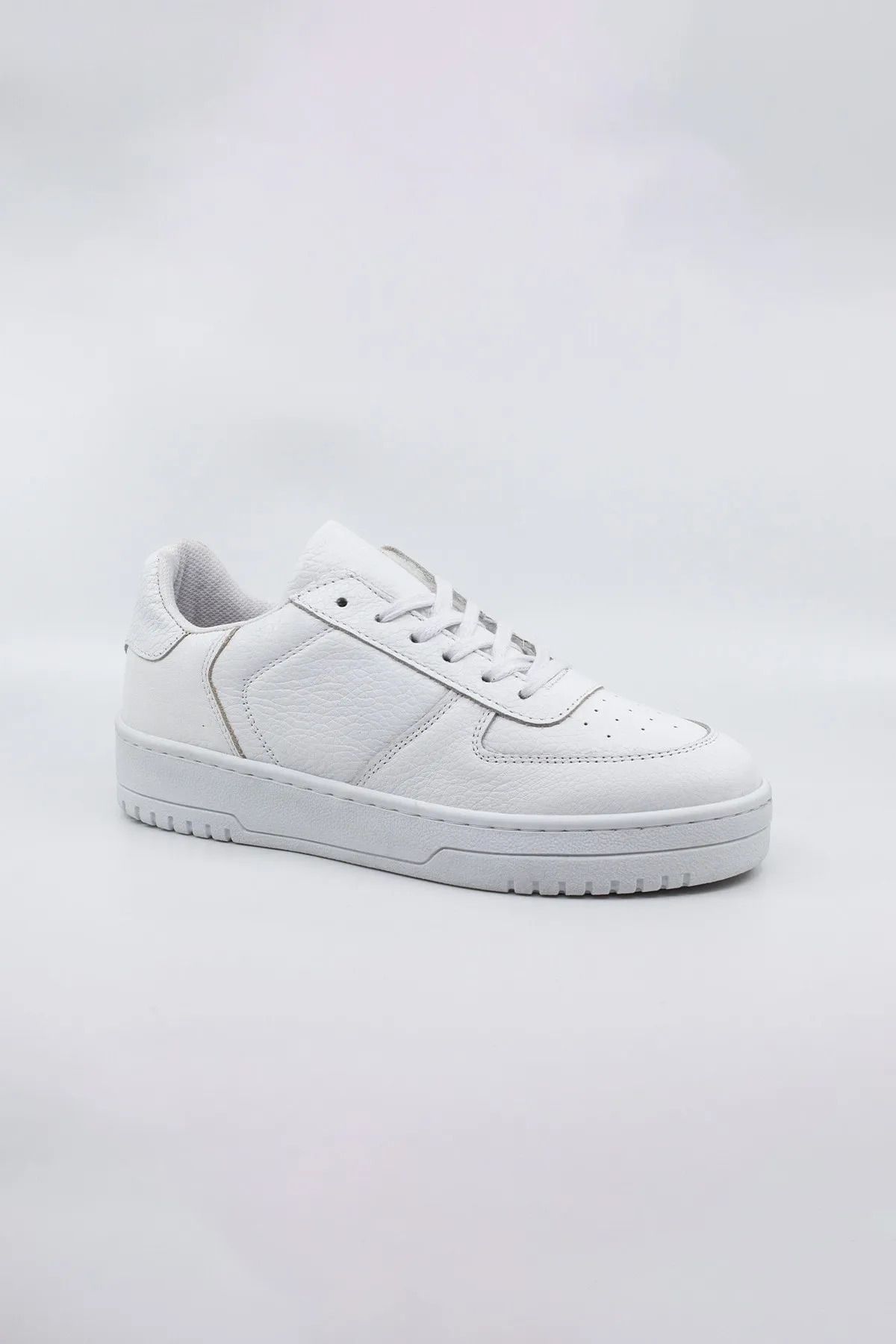 MAKRAS EXCLUSIVE Unisex Günlük Deri Sneaker Spor Ayakkabı (beyaz)
