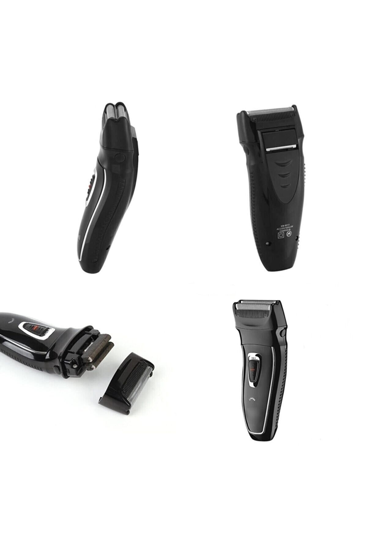Genel Markalar Şarjlı Sıfır Sakal Kesme Çift Bıçaklı Tıraş Traş Makinesi + Yedek Başlık Jilet