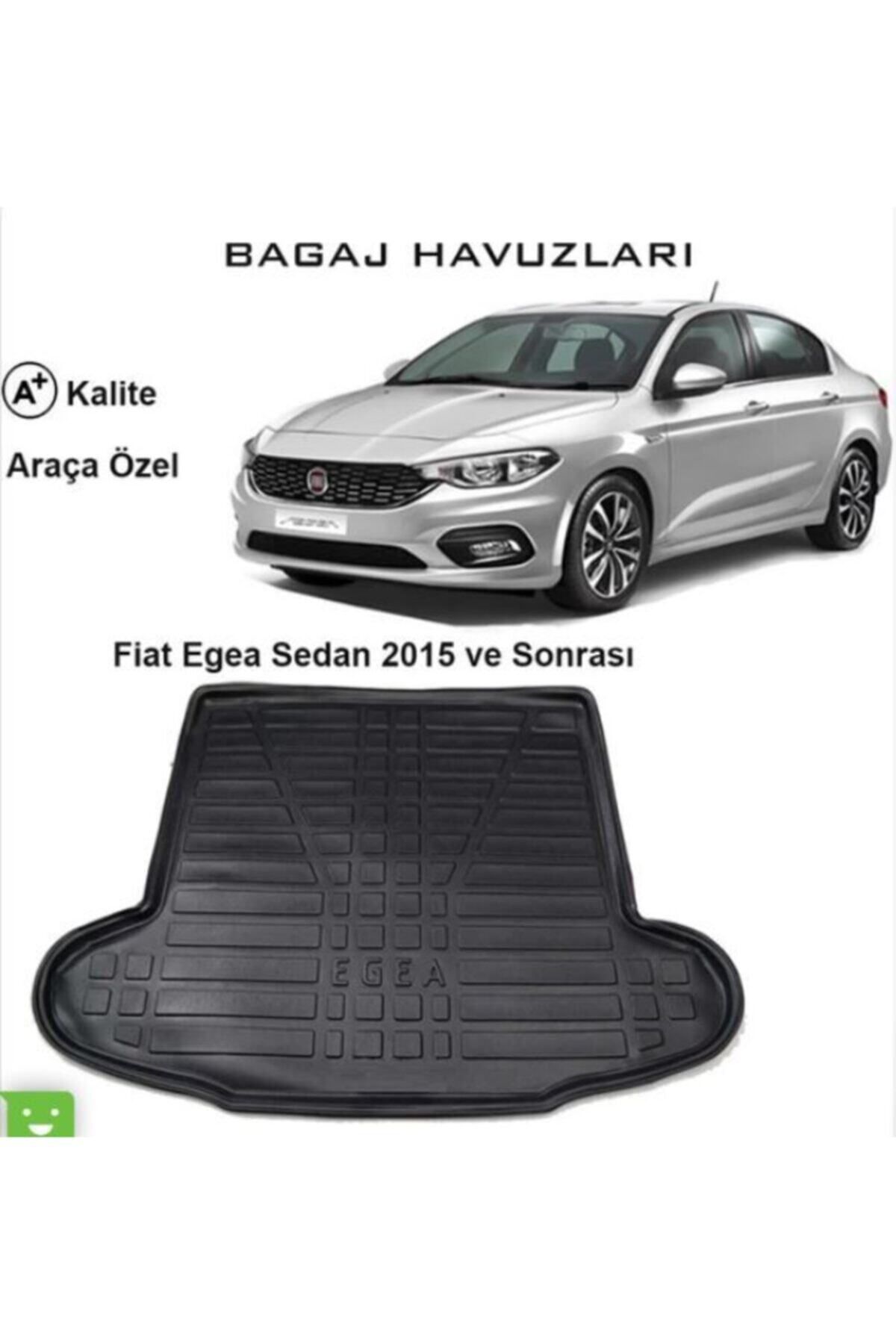 Mugen Fiat Egea Sedan 2015 Ve Sonrası 3d Bagaj Havuzu