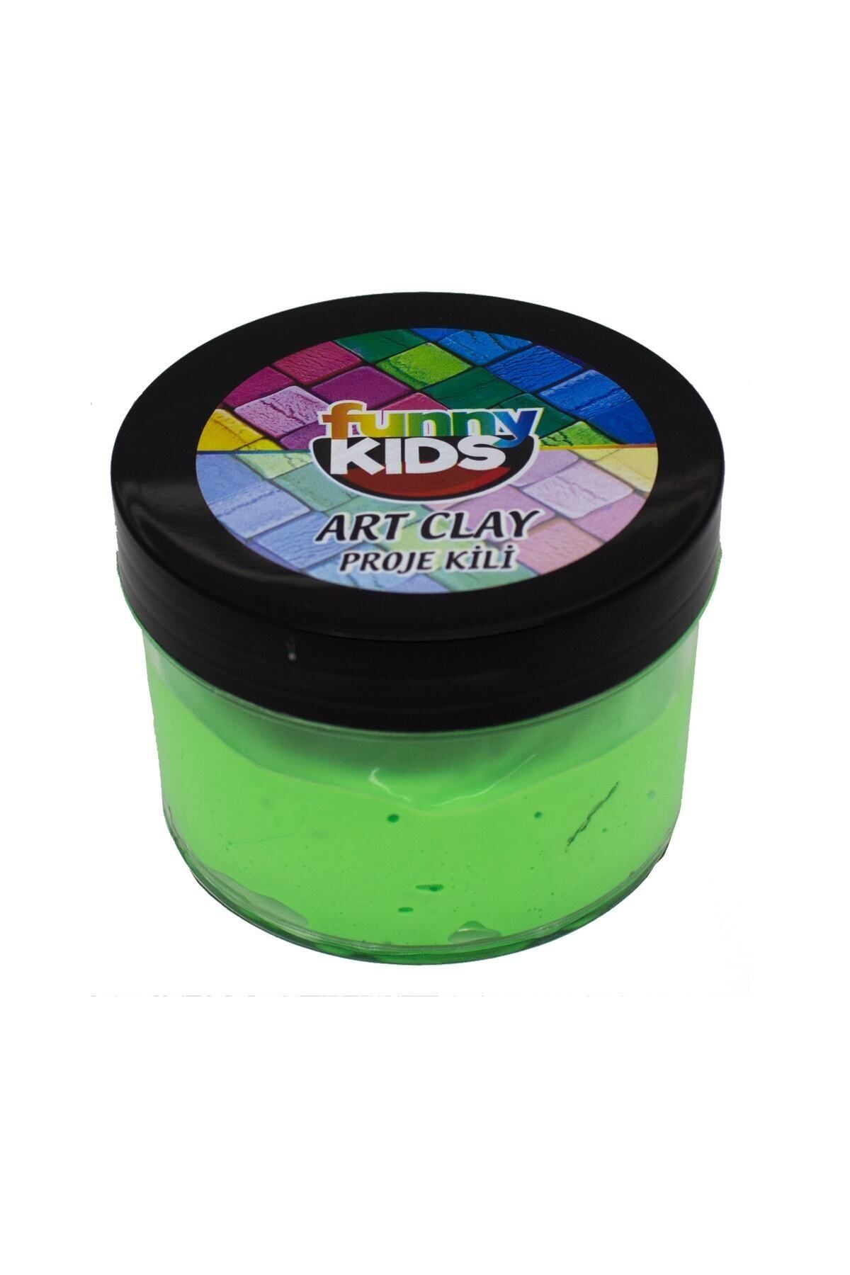 Rich Funny Kids Art Clay Proje Kili 40cc - Neon Green