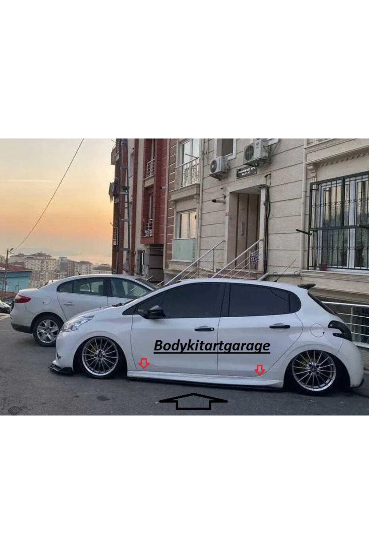 Bodykitartgarage Peugeot 208 Uyumlu Aero Marşpiyel Takımı-boyasız