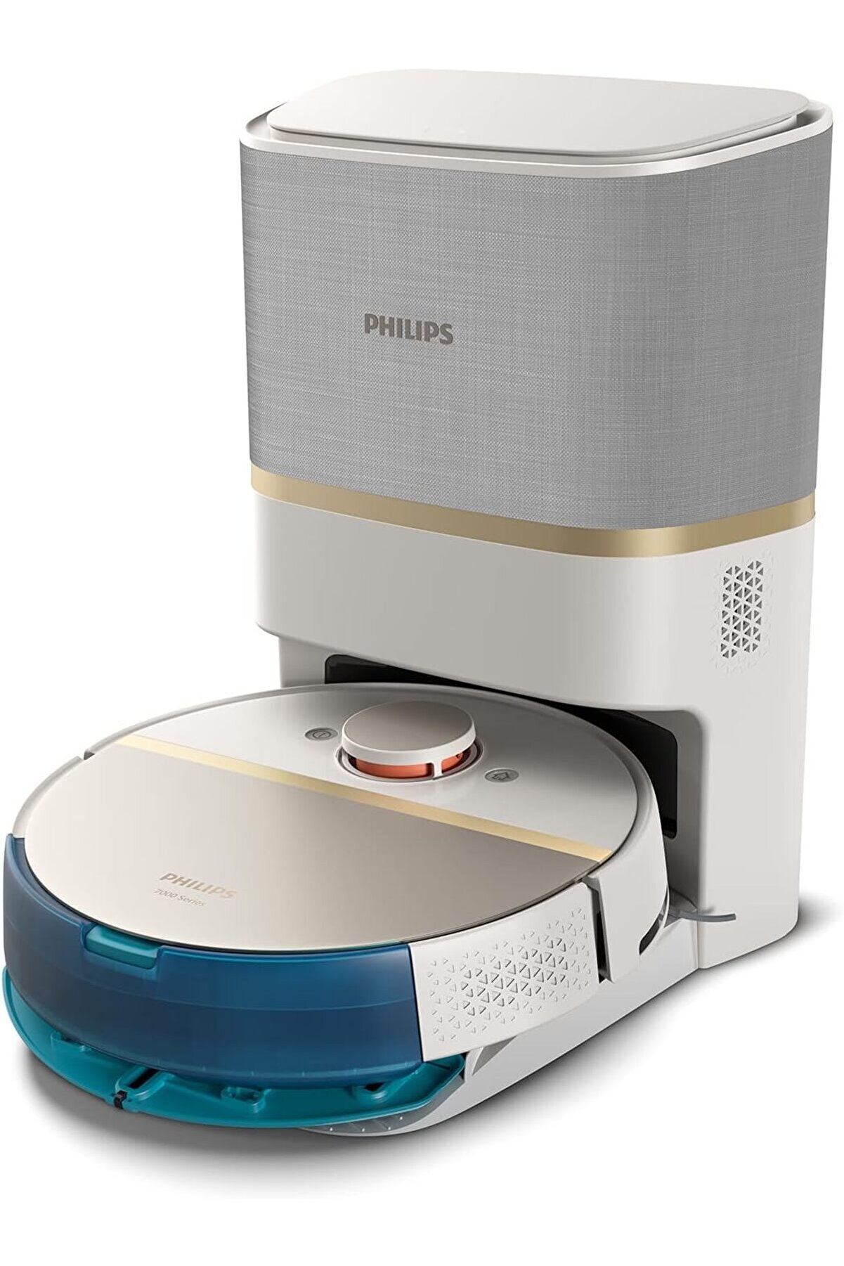 Islak ve Kuru Temizlik Robotu, Otomatik Boşaltma İstasyonu XU7100/02 HomeRun 7000 Aqua