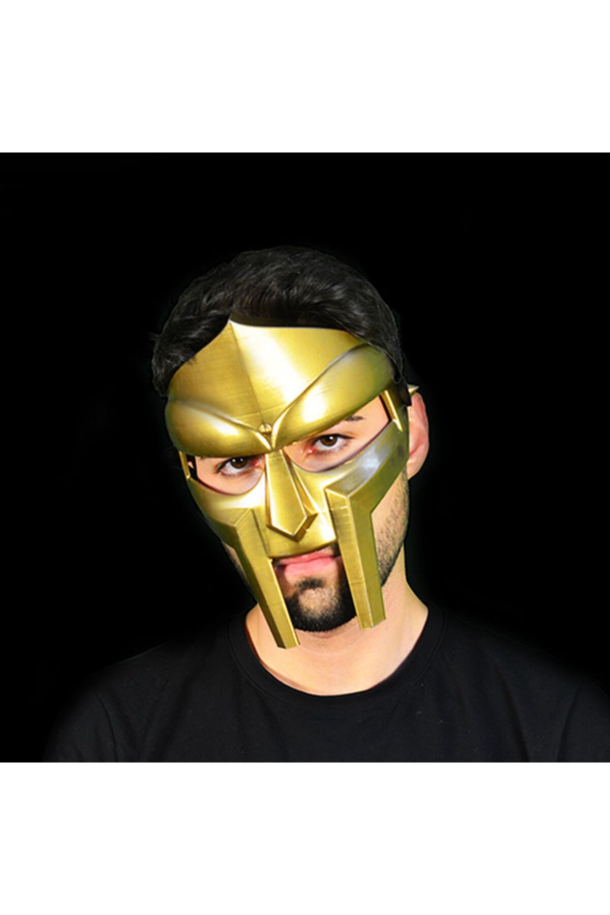 Fume Design MF Doom Marvel Kostüm Yüz Maskesi Kostüm Ayarlanabilir Yüz Maskesi