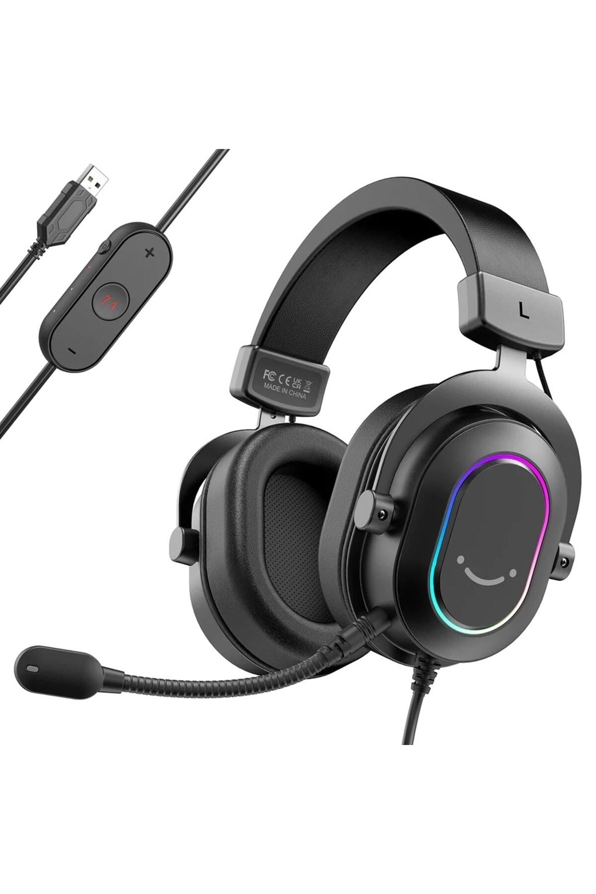 Genel Markalar Ampligame H6 Rgb 7.1 Mikrofonlu Oyuncu Kulaklık - Bilgisayar Kulaklık - Yayıncı Kulaklık