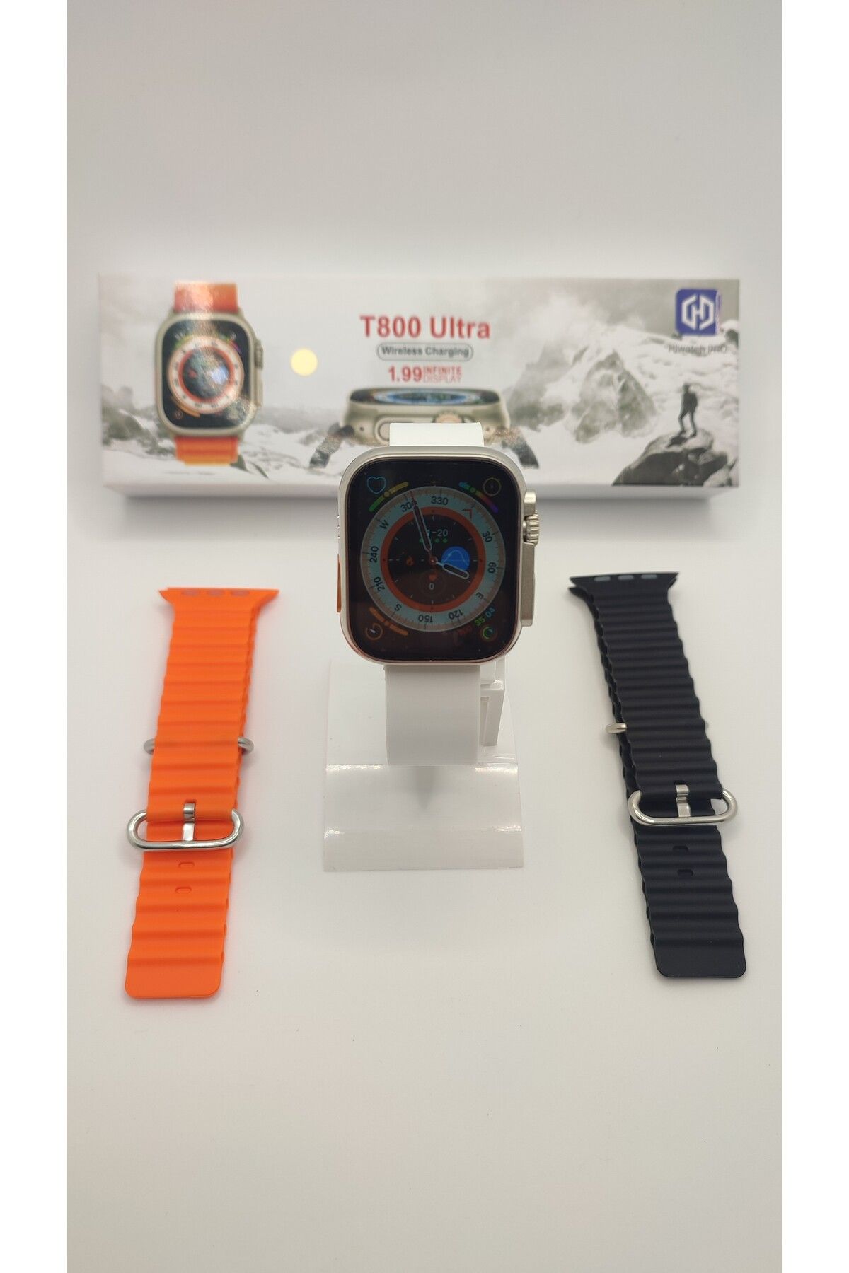 ecocenter Watch 8 T800 Ultra Akıllı Saat Ios Andorid Destekli Arama Özeliği Sensörlü Lcd Ekran 3tuş Smartwatch