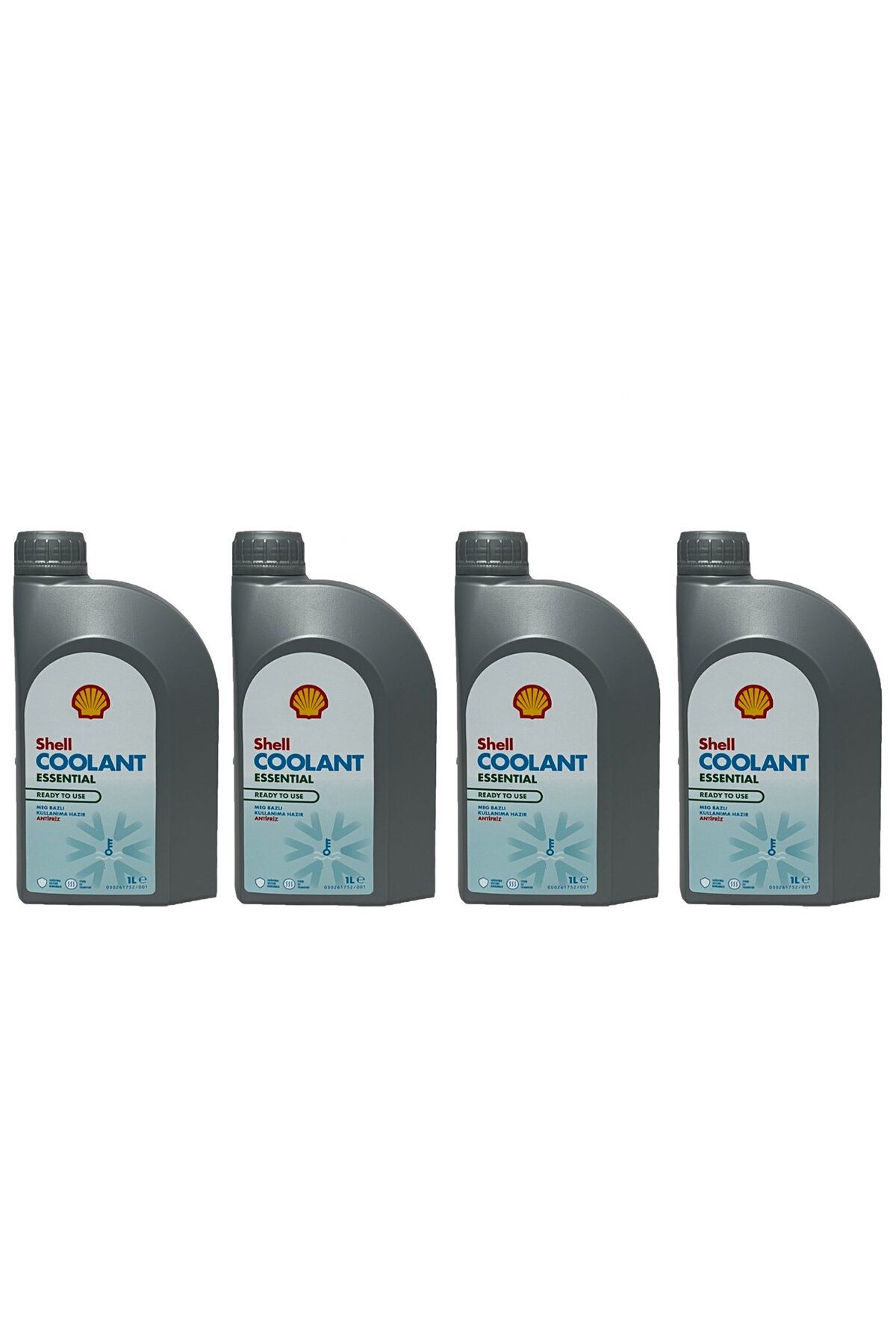 Shell Coolant Essential 4 Mevsimlik Mavi Antifriz 1 Litre 4 Adet