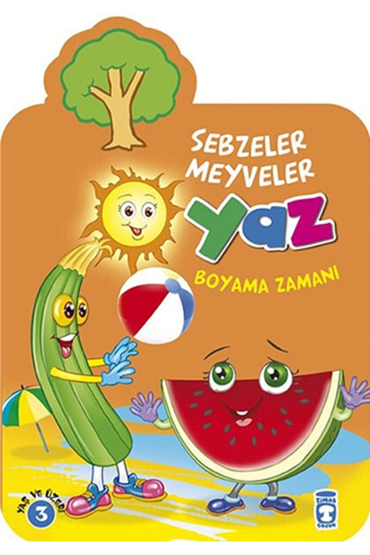 Timaş Çocuk Yaz Boyama Zamanı - Sebzeler Meyveler / Gökhan Gülkan / Timaş Çocuk / 9786050820690
