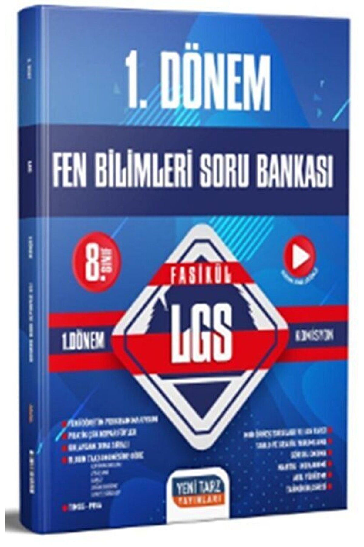 Yeni Tarz Yayınları 8. Sınıf LGS Fen Bilimleri 1. Dönem Soru Bankası Özel Baskı / Yeni Tarz Yayınları / 9786257747387