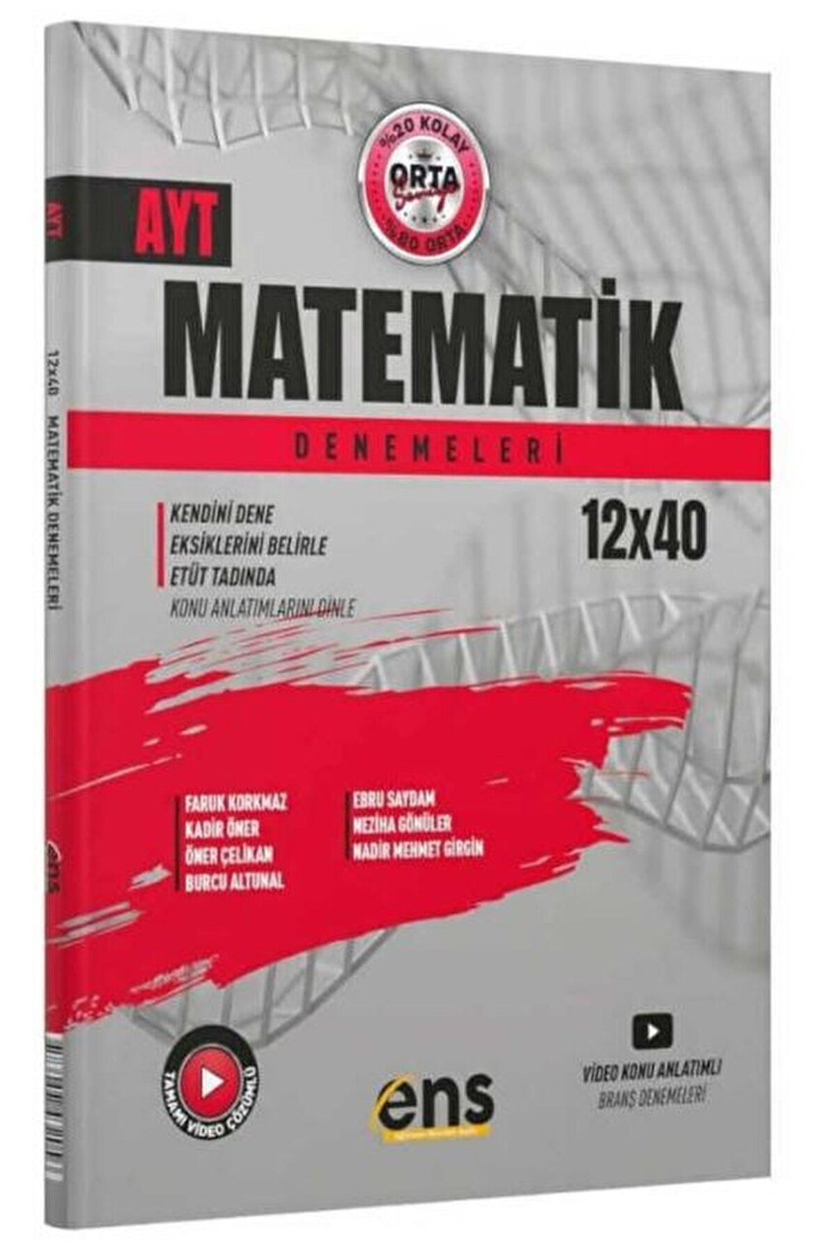 Ens Yayınları 2022 AYT Matematik 12x40'lı Denemeleri / Kolektif / ENS Yayınları / 9786057432056