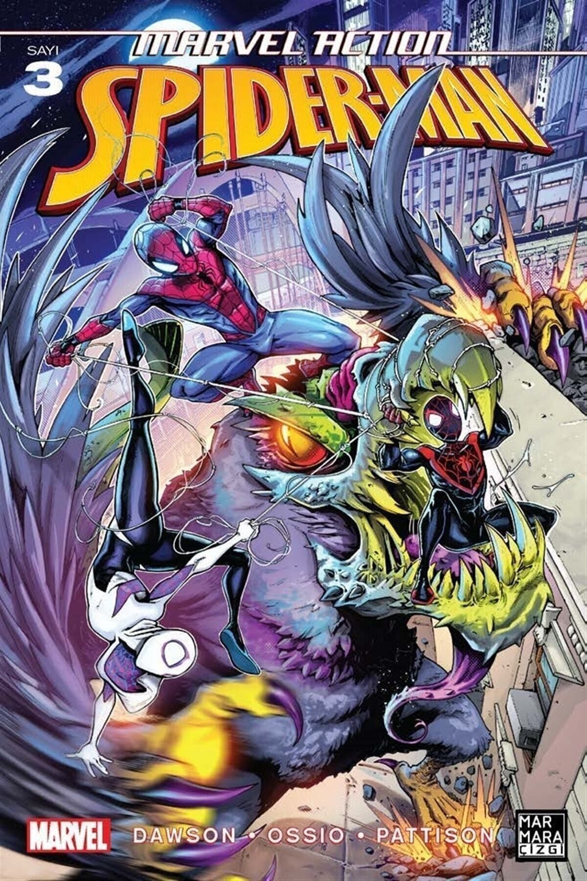Marmara Çizgi Yayınları Marvel Action Spiderman 3