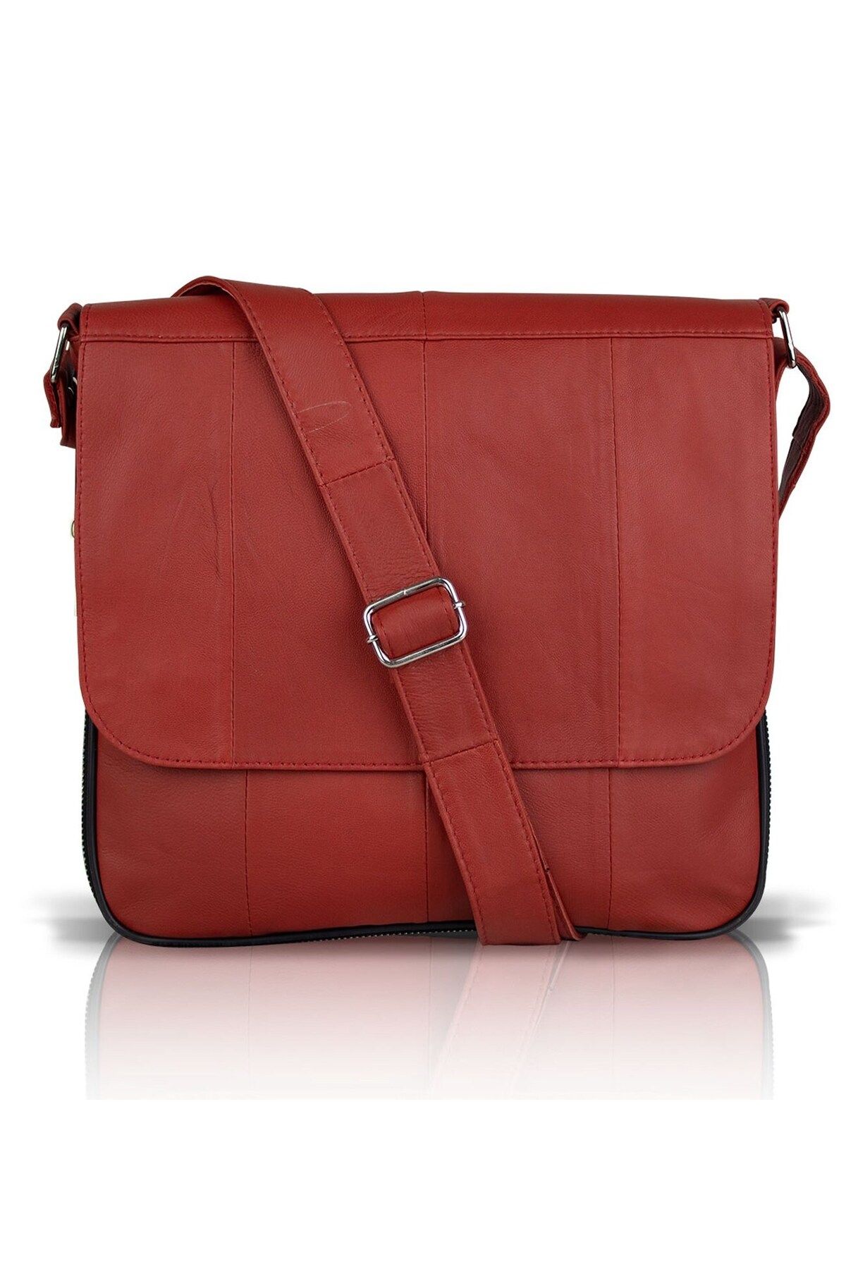 fubileather Crossman Hakiki Deri Unisex Çapraz Postacı Çanta
