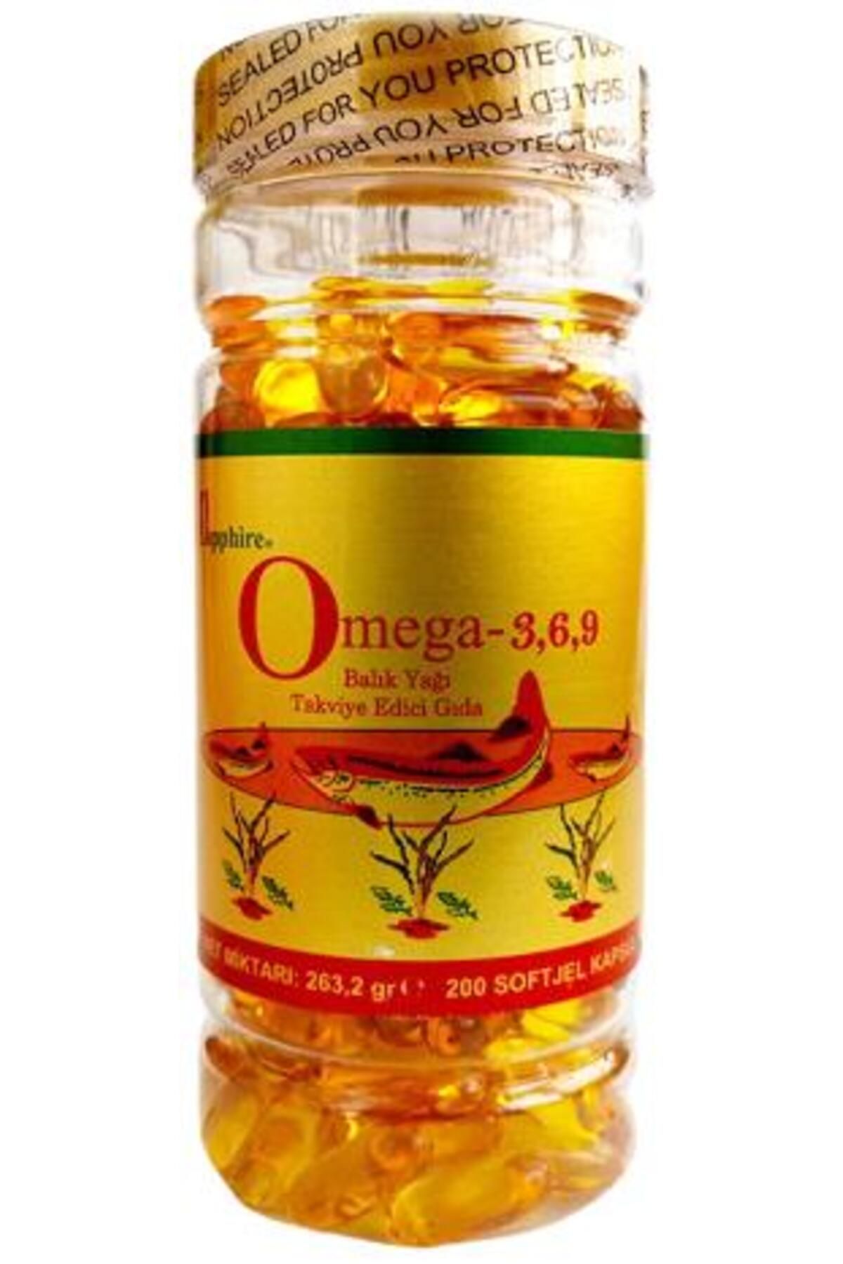 SAPPHIRE Balık Yağı Omega 3-6-9 1000 Mg 200 Softgel