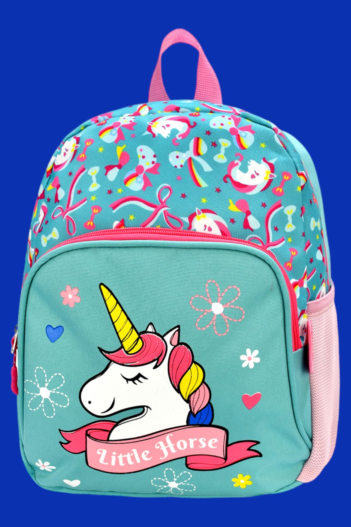 Trenderrs Kız Çocuk Unicorn Desenli Anaokulu Sırt Çantası Okul Çantası