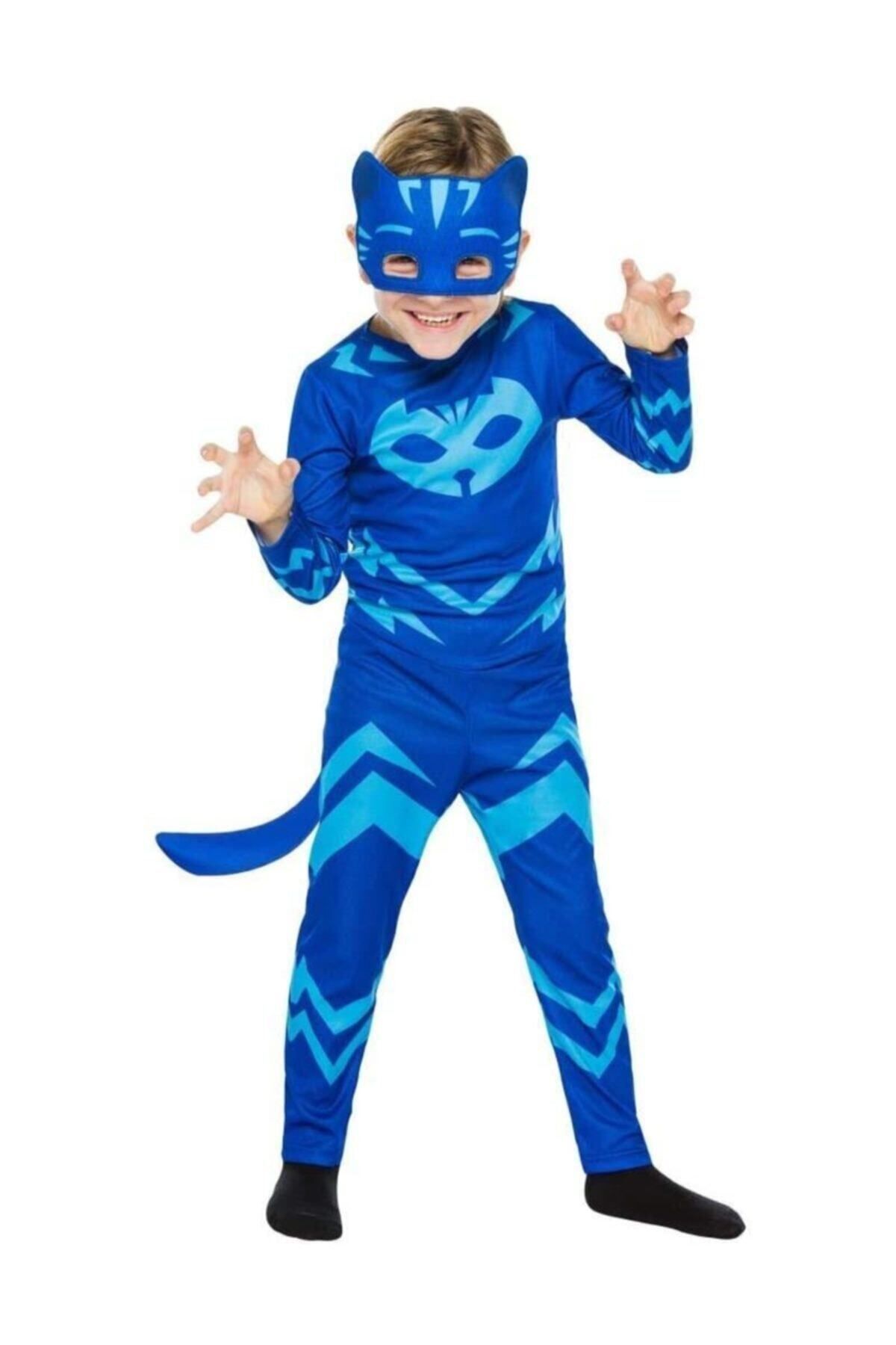 Tpm Maskeli Kedi Çocuk Kostümü - Pijamaskeliler Kostümü
