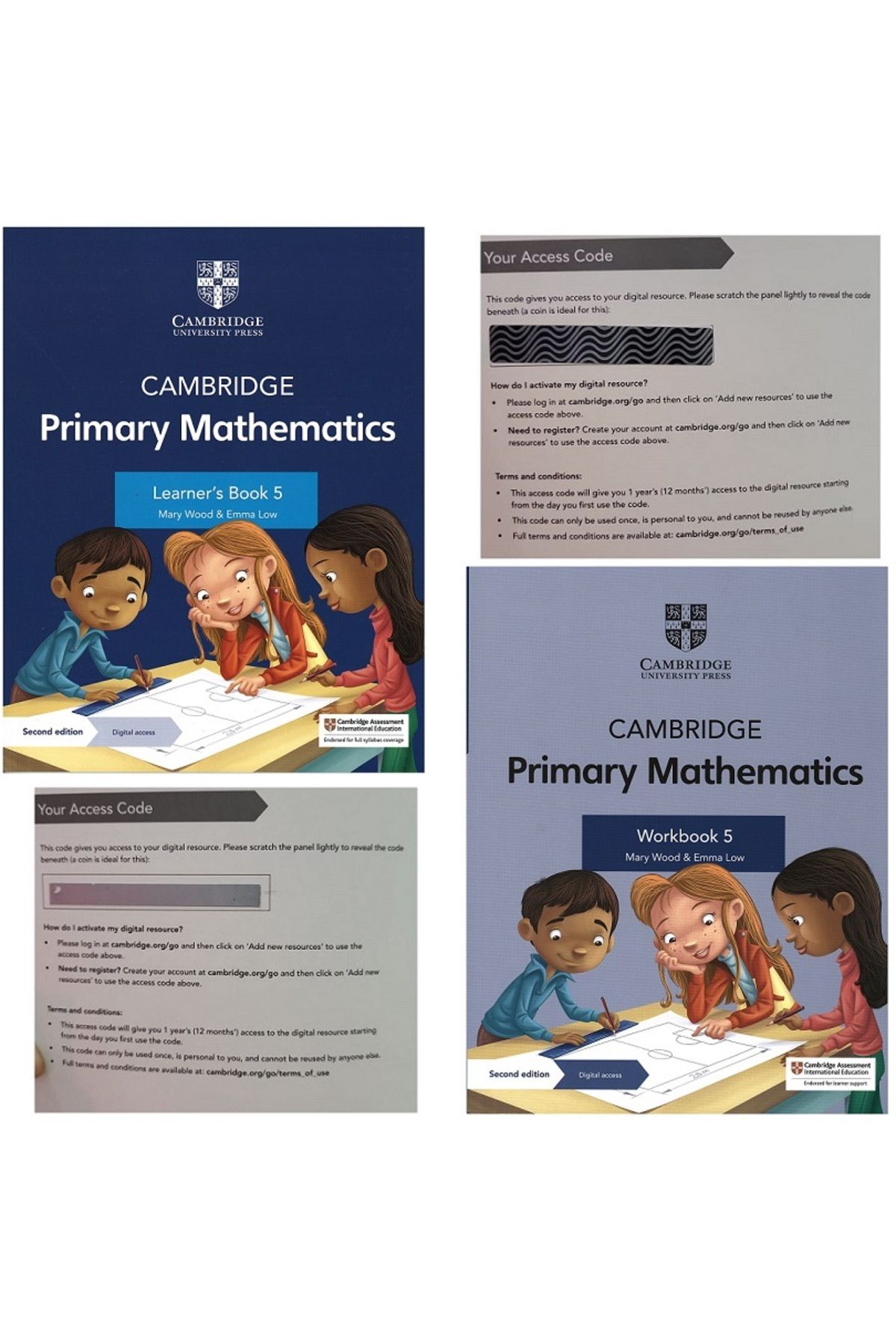 Cambridge University Cambridge Primary Mathematics 5 Learner's Book + Workbook with Digital Access