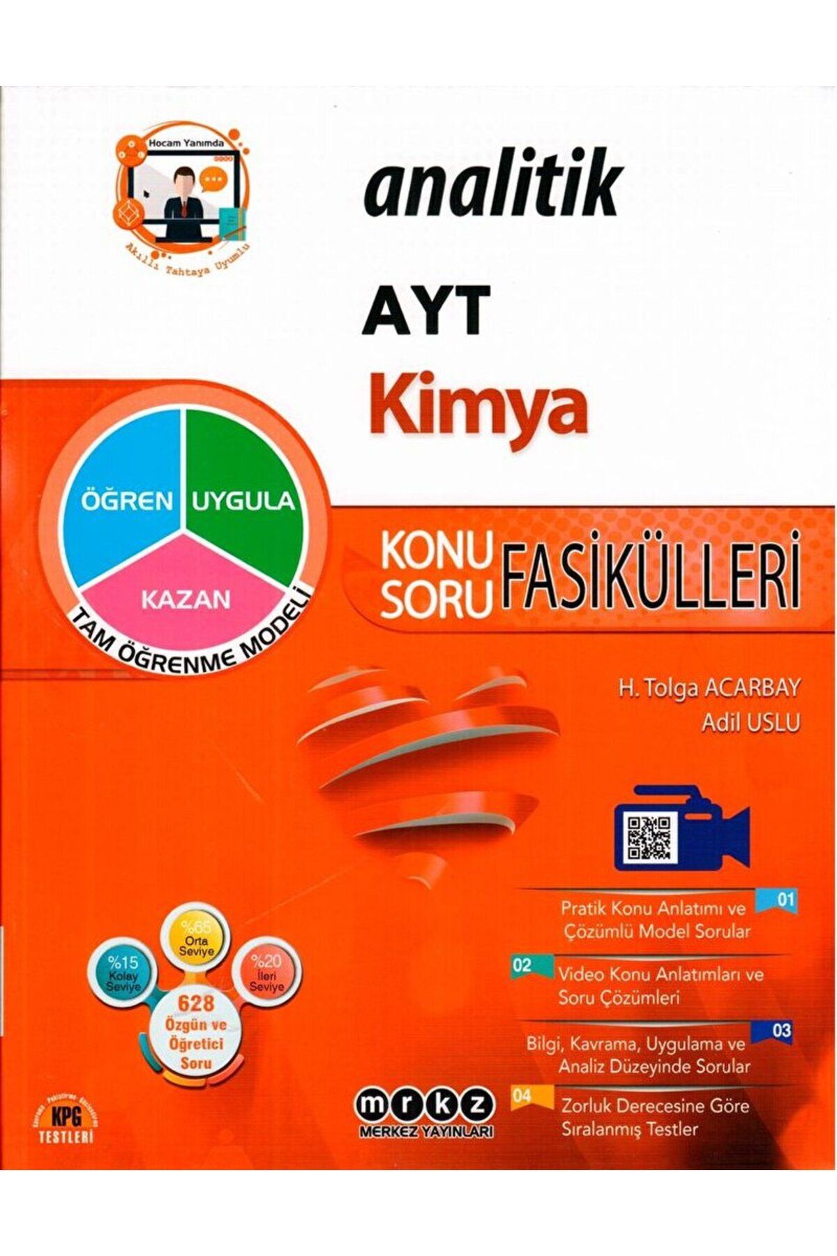 Merkez Yayınları AYT Kimya Analitik Konu Soru Fasikülleri / H. Tolga Acarbay / Merkez Yayınları / 9786057952790