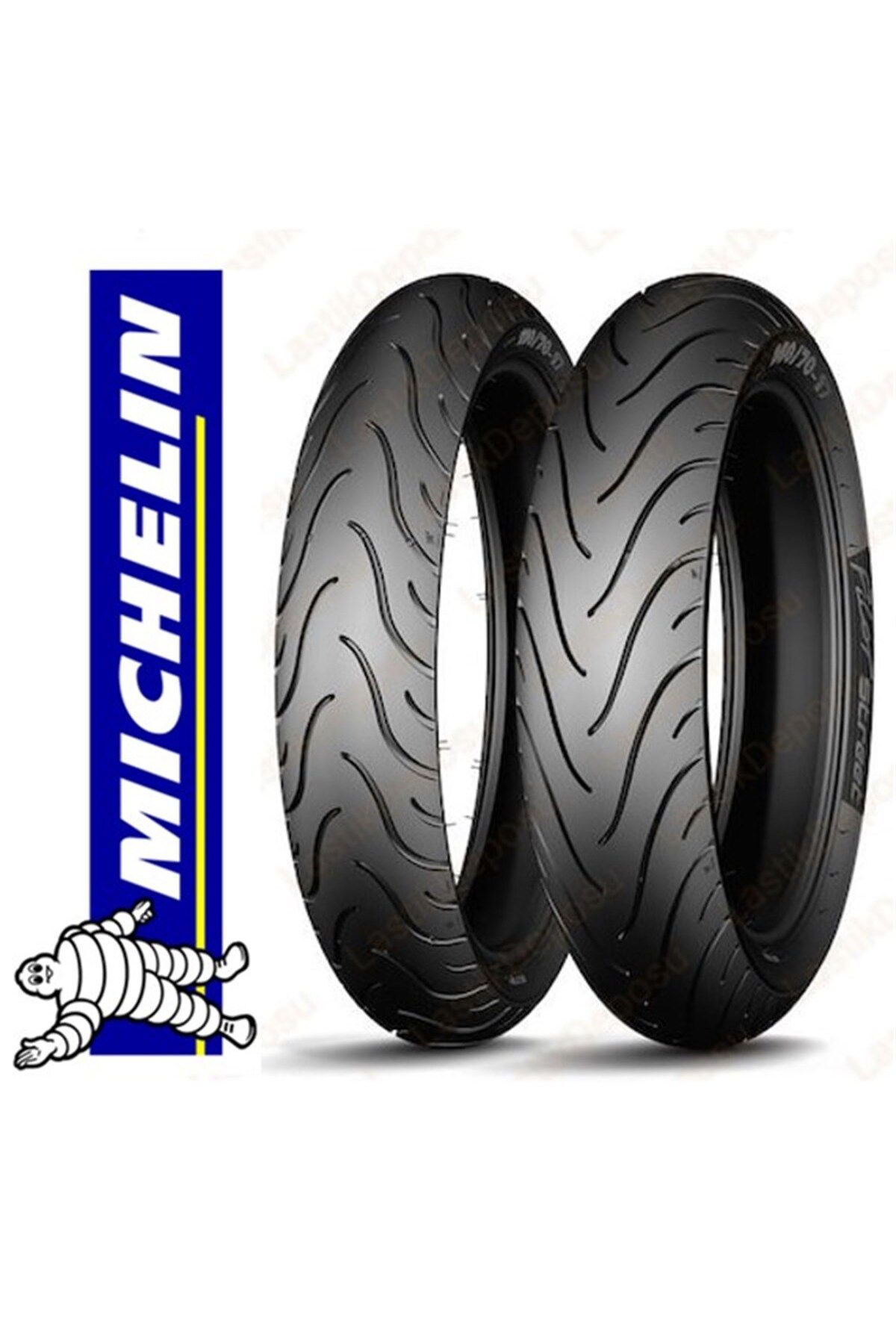 Michelin Set 100/80-17 Ve 130/70-17 Pilot Street Ön Arka Motosiklet Lastiği