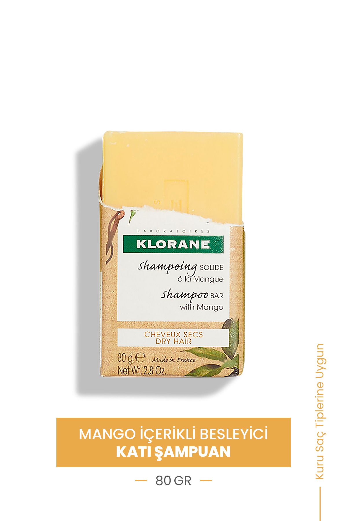 Klorane Mango İçerikli Besleyici Katı Şampuan 80 gr