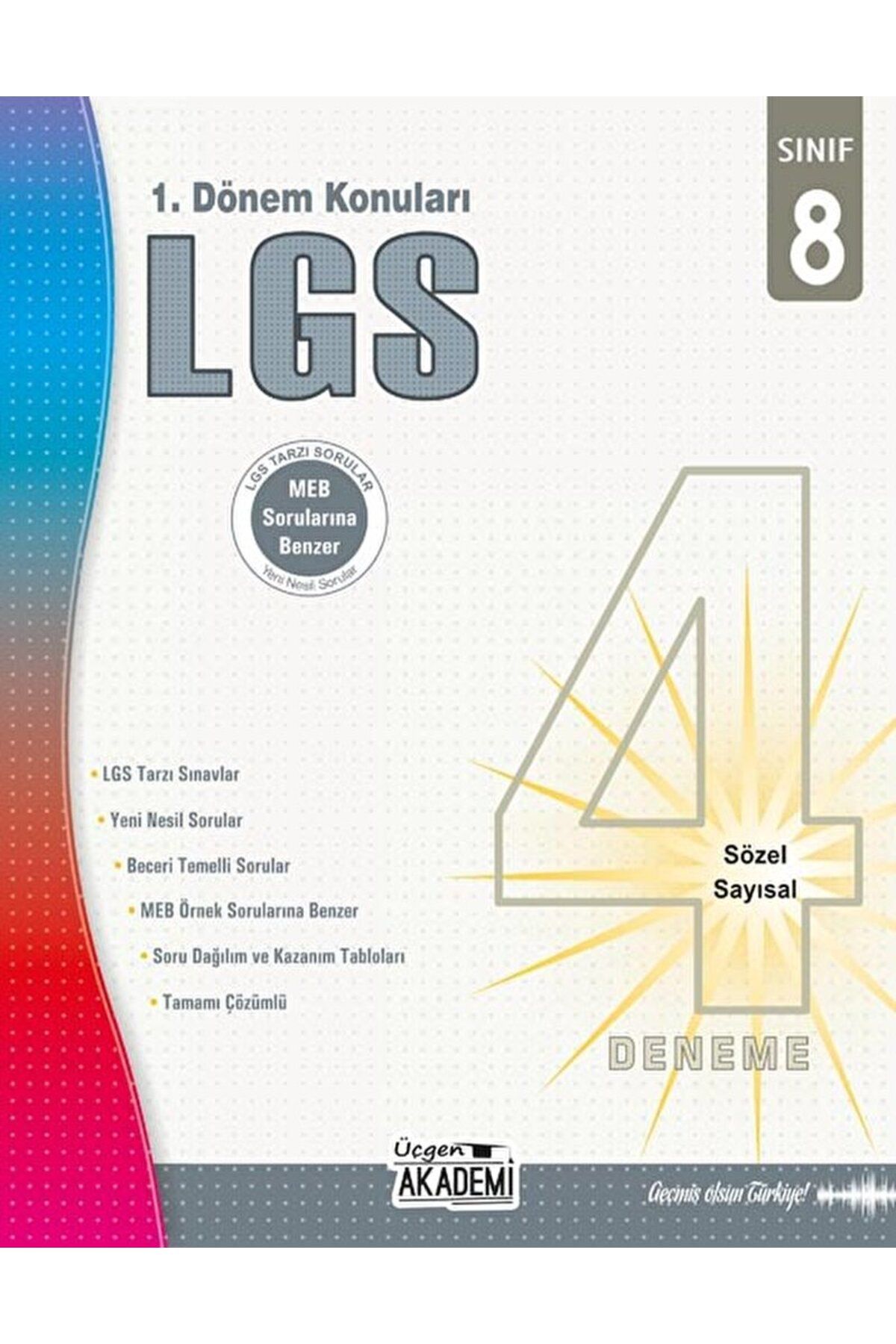 Üçgen Yayıncılık 8. Sınıf - LGS 4’lü Deneme - 1. Dönem Konuları / Kolektif / Üçgen Yayıncılık / 9786258251234