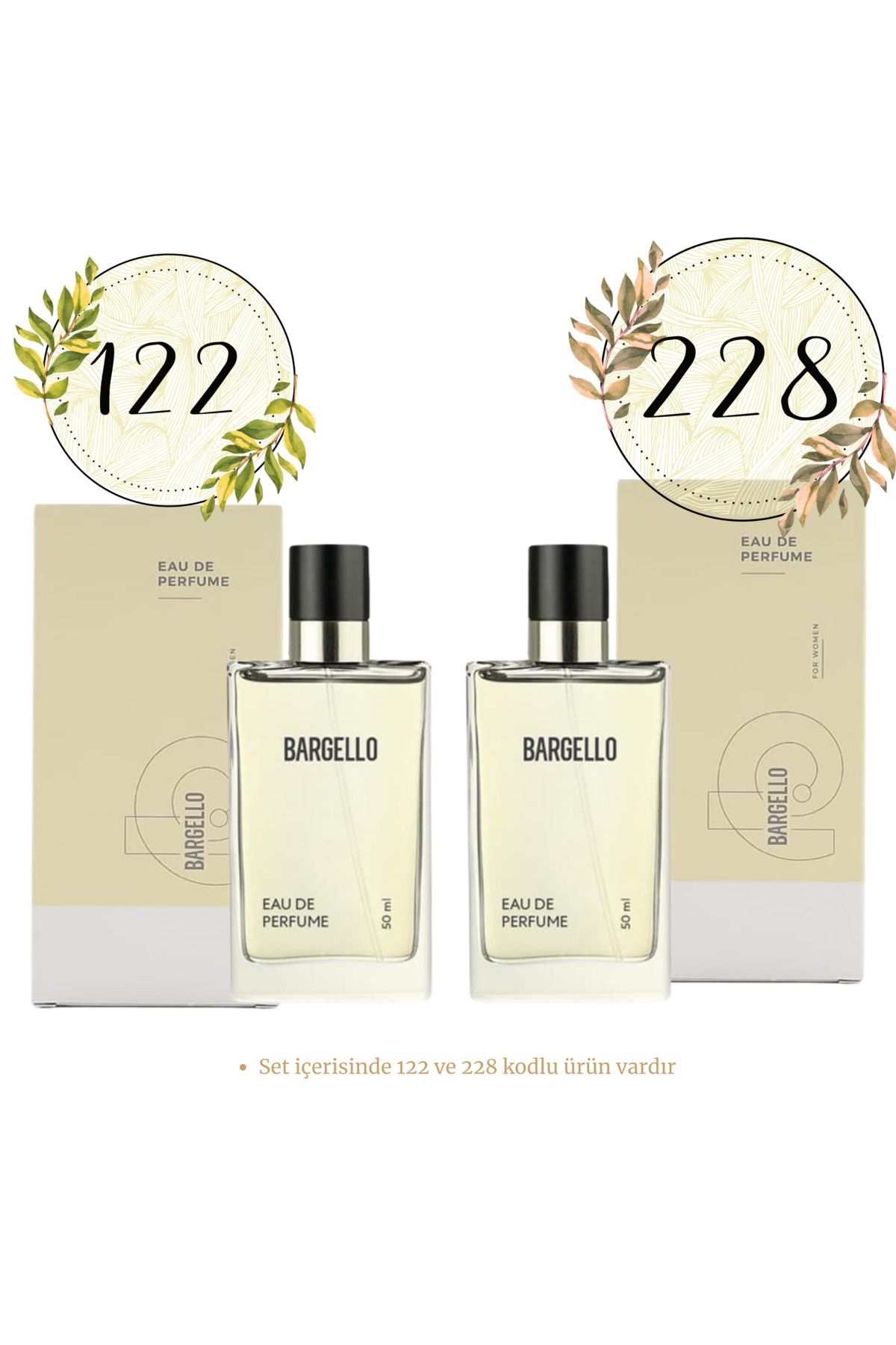 Bargello 122 Kadın 50 Ml Parfüm Edp + 228 Kadın 50 Ml Parfüm Edp