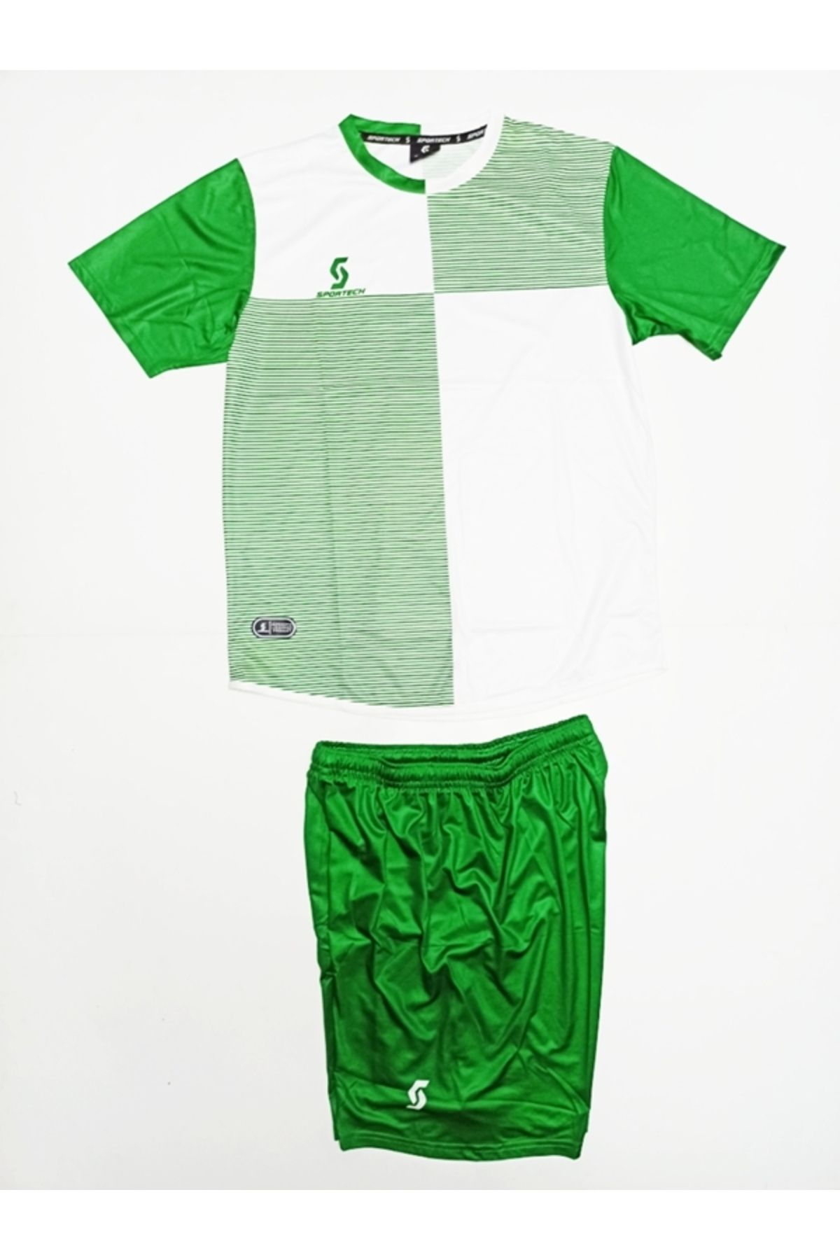 SPORTECH Yeşil-beyaz Forma Takımı (isim Yazılır) K0131
