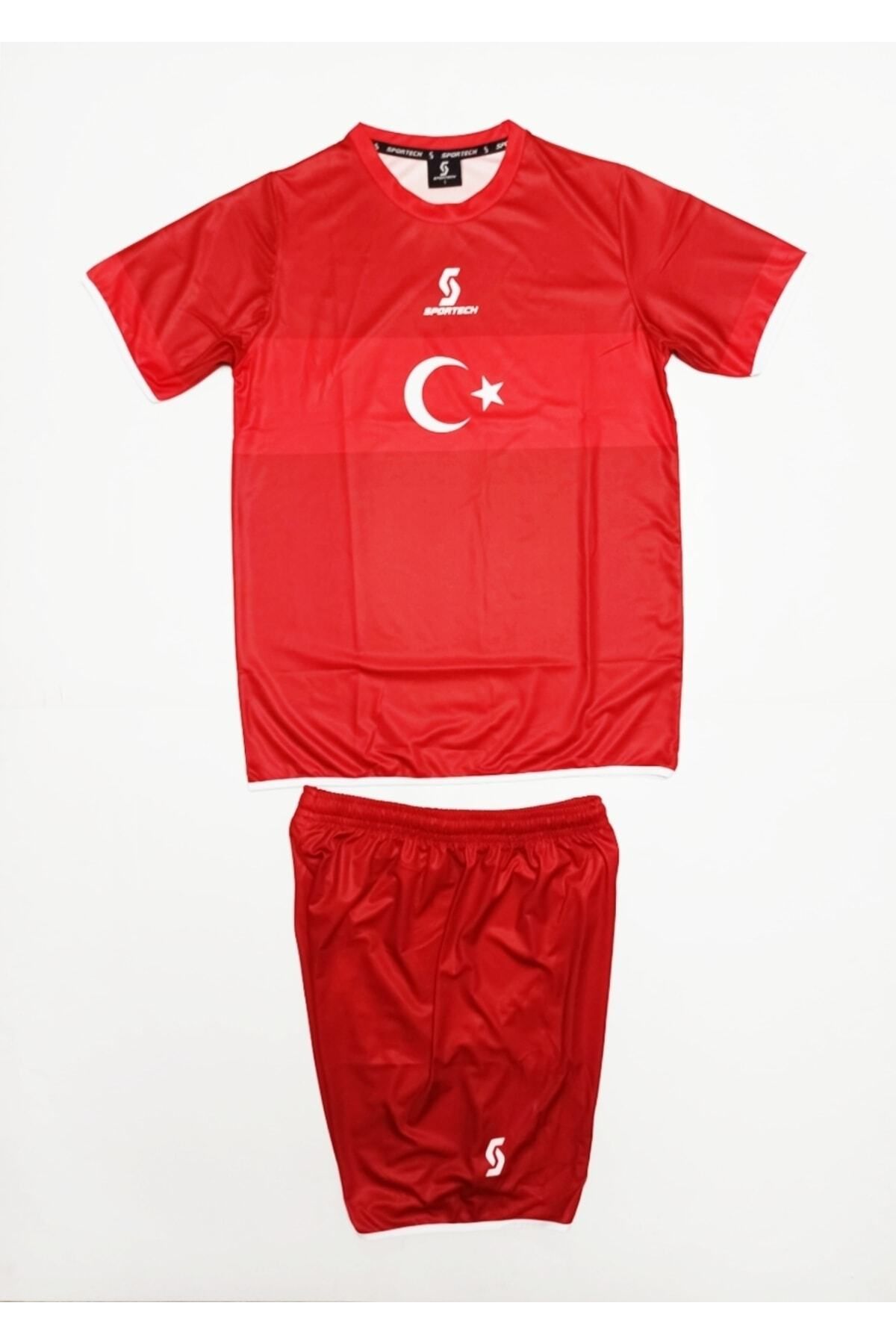 SPORTECH K0141 Türkiye Milli Takım Forması Kırmızı (tek Kelime Isim Yazılır)