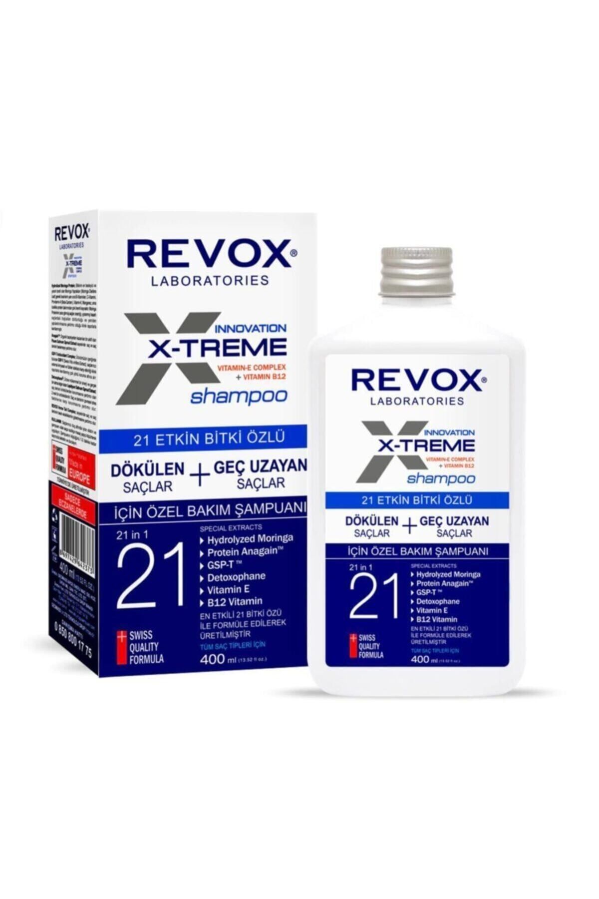 Revox X-treme Dökülen Geç Uzayan Saçlara Ekstra Bakım Şampuanı 400 Ml.