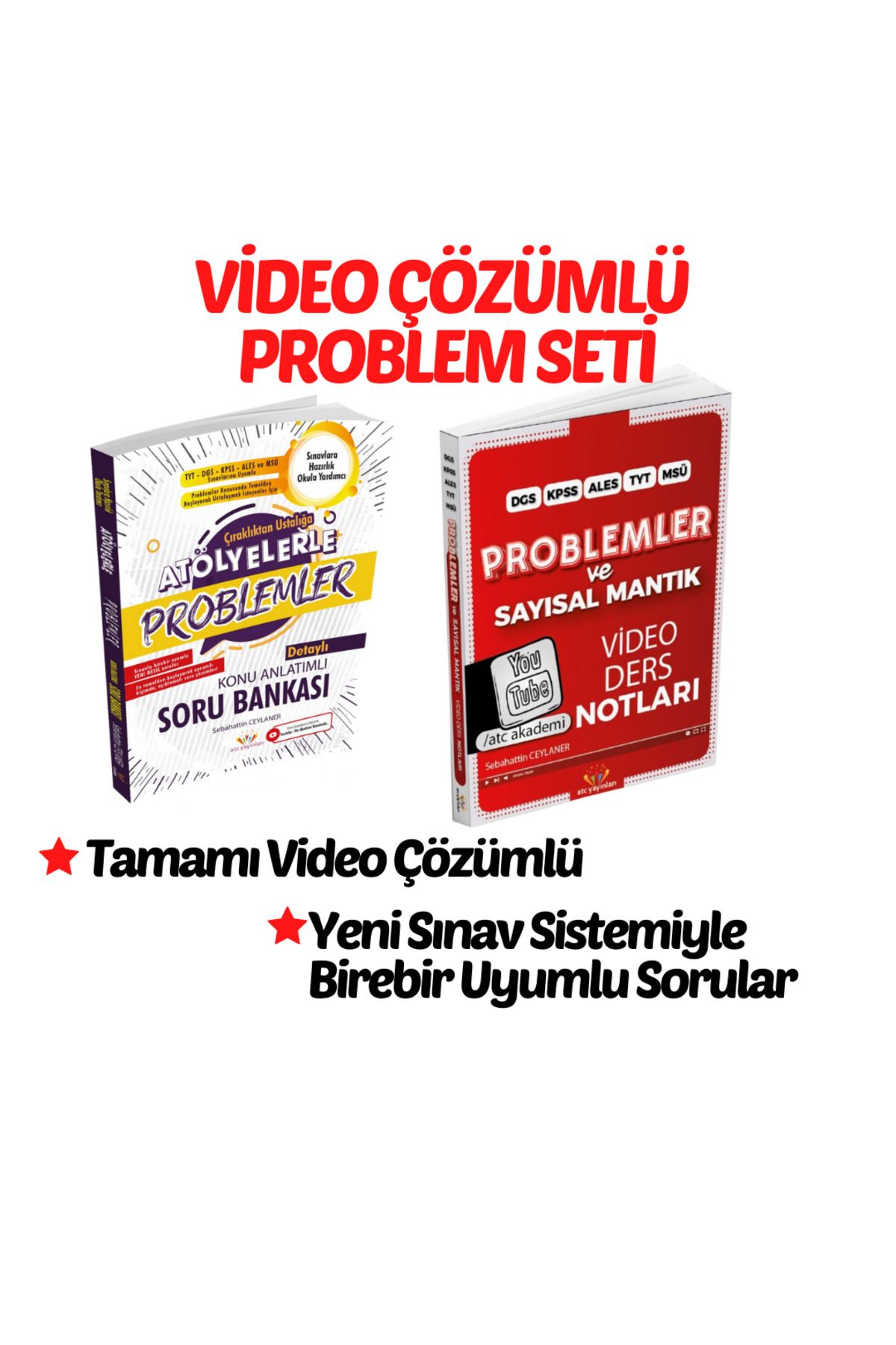 ATC Yayınları Tyt-dgs-kpss-ales-msü Problem Fulleten Ikili -problemler Video Ders Notları Atölyelerle Problemler