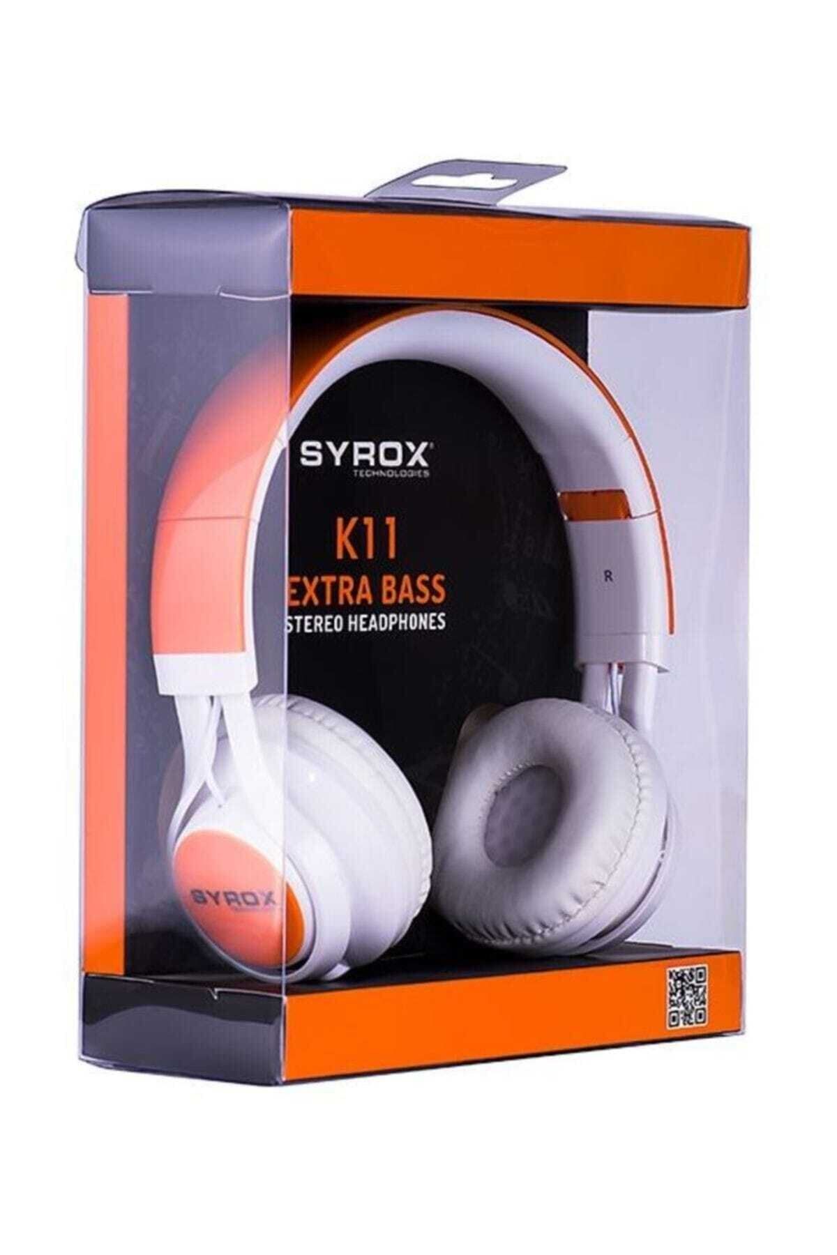 Syrox Xx-47 Turuncu K11 Mikrofonlu Stereo Kablolu Kulak Üstü Kulaklık