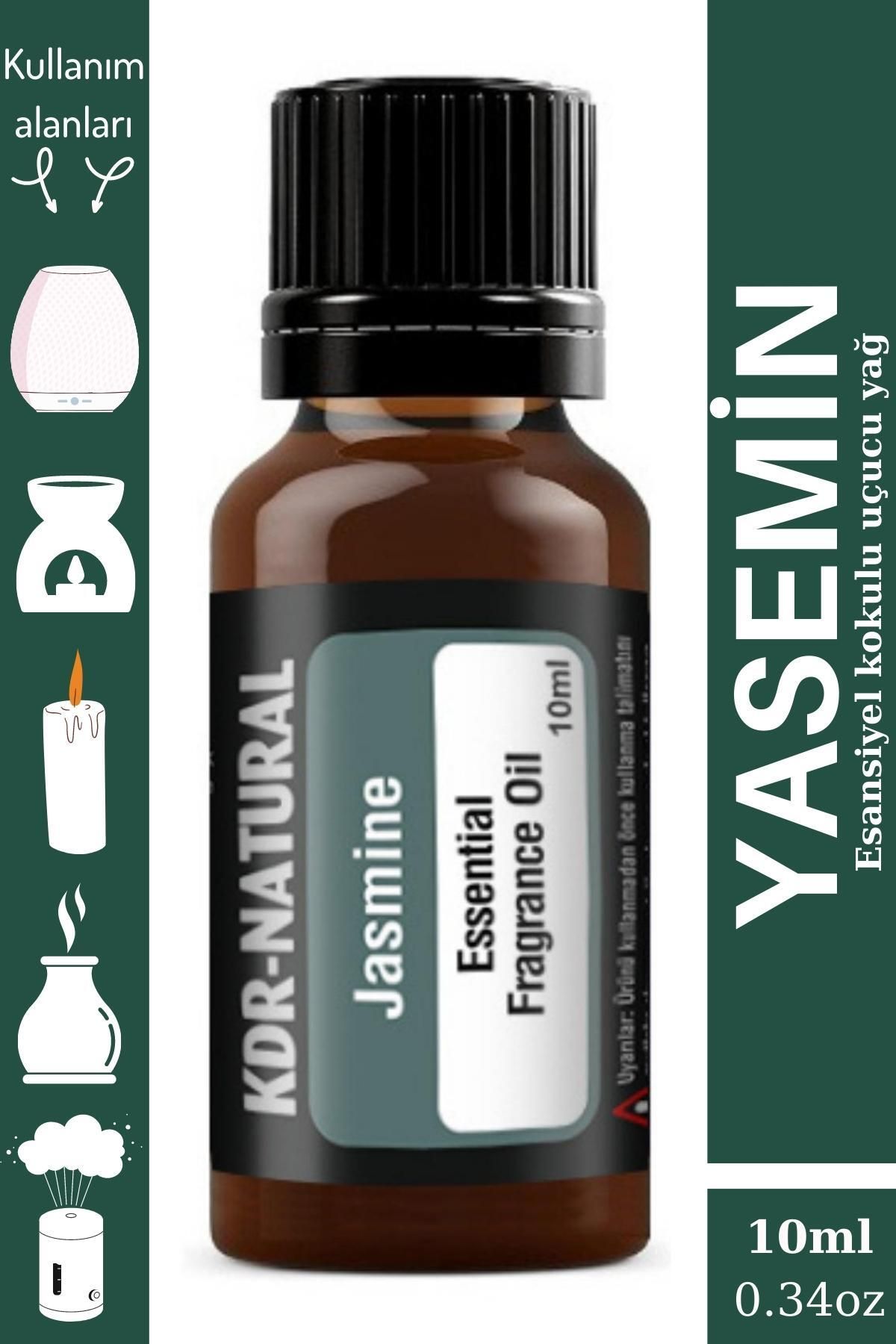 kdr natural Yasemin Uçucu Yağ Buhurdanlık Yağı Hava Nemlendirici Difüzör Esansı Aromaterapi Yağ Oda Kokusu 10ml