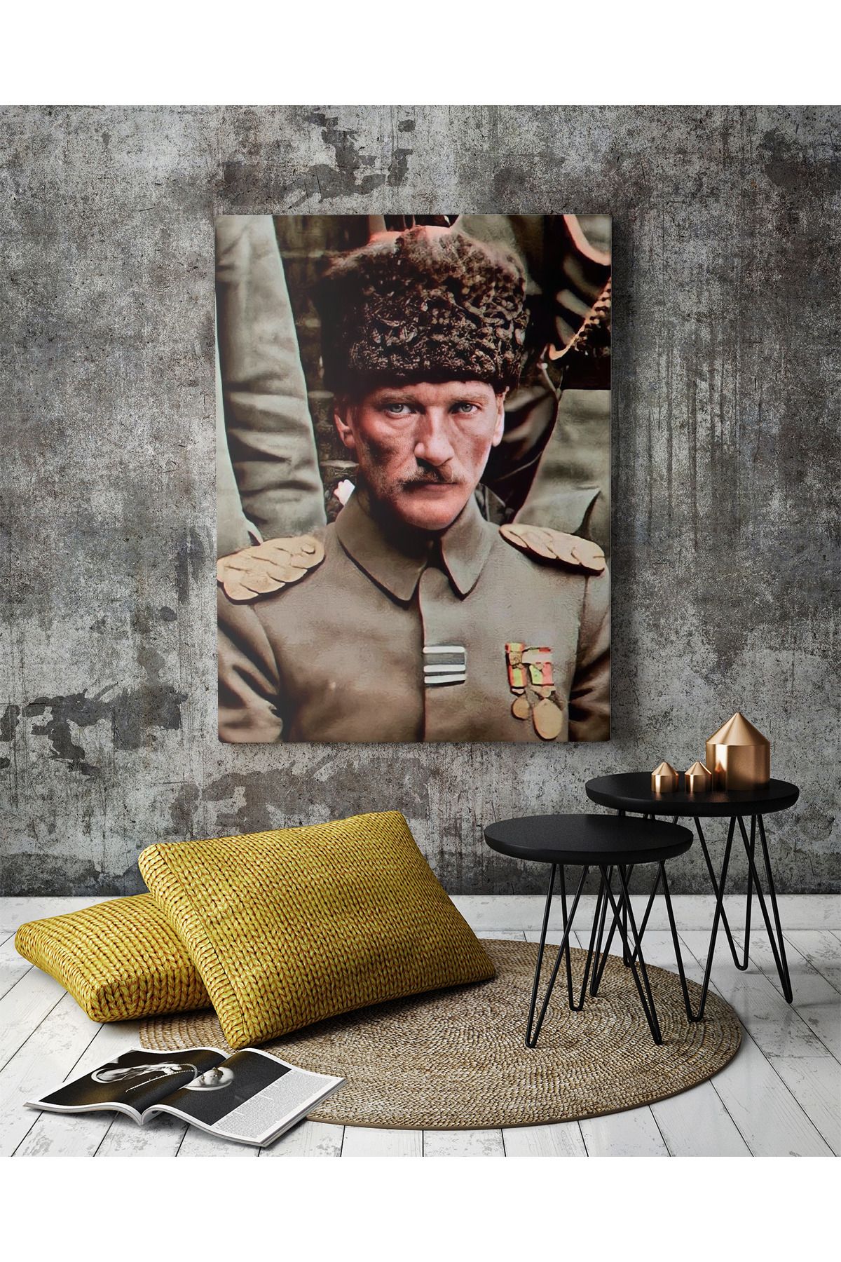 KOLDEMİR Atatürk Portresi Kanvas Tablo