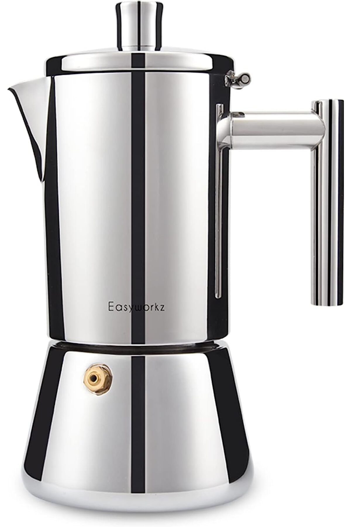 Franco Easyworkz Diego Kahve makinesi Espresso makinesi İtalyan Paslanmaz Çelik 6-Cup, 300 ml