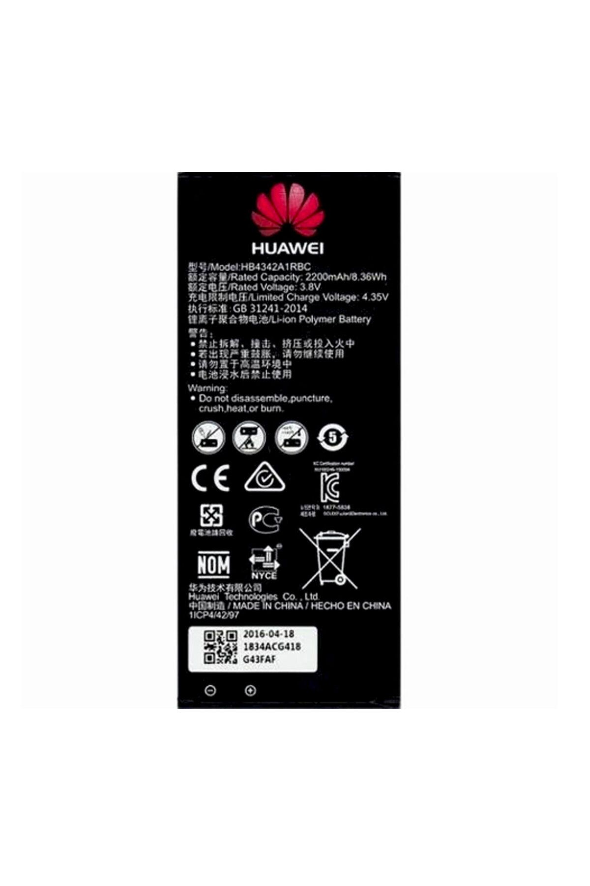 Honor Huawei Honor 4A Batarya Pil Hb4342A1Rbc