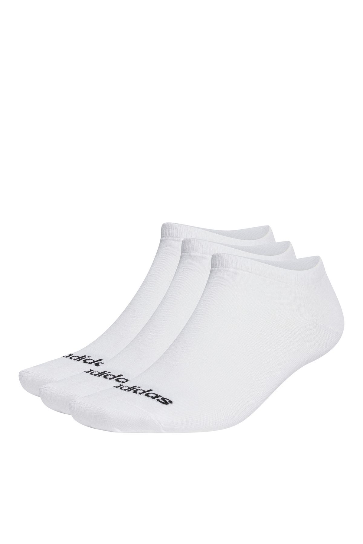 adidas Beyaz - Siyah Unisex Spor Çorap HT3447 T LIN LOW 3P