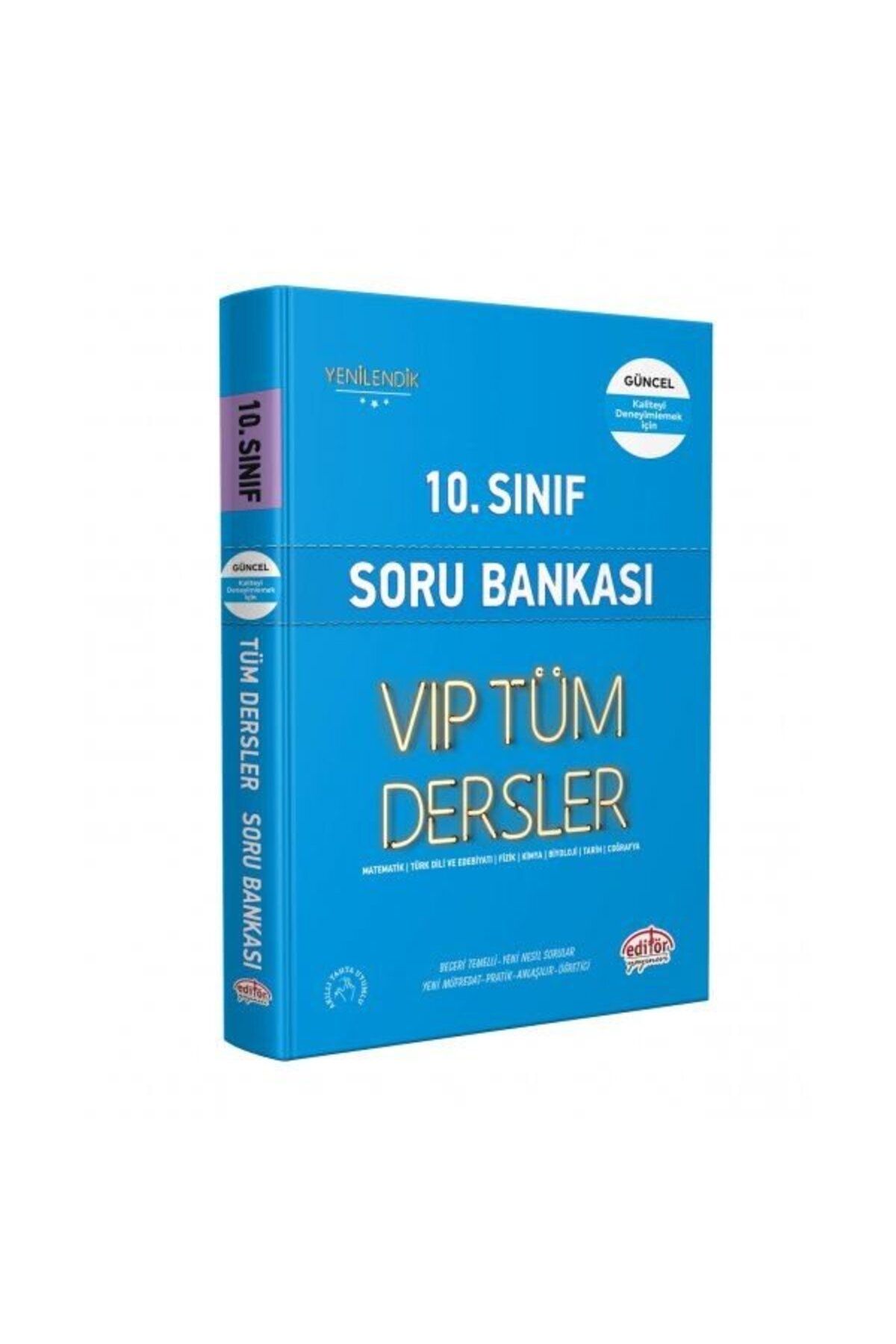 Editör Yayınları 10.Sınıf VIP Tüm Dersler Soru Bankası - Mavi Kitap
