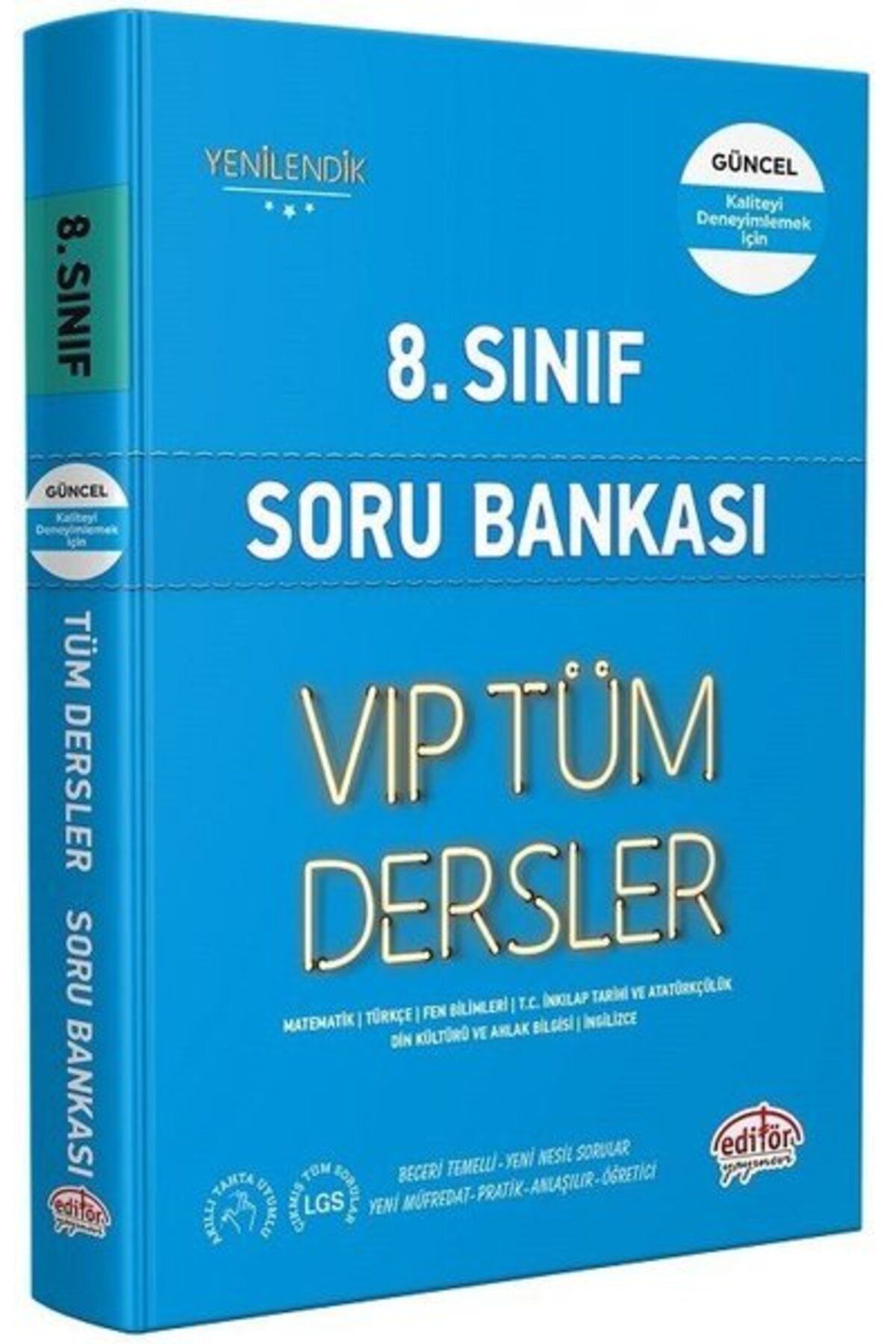 Editör Yayınları 8.Sınıf VIP Tüm Dersler Soru Bankası - Mavi Kitap