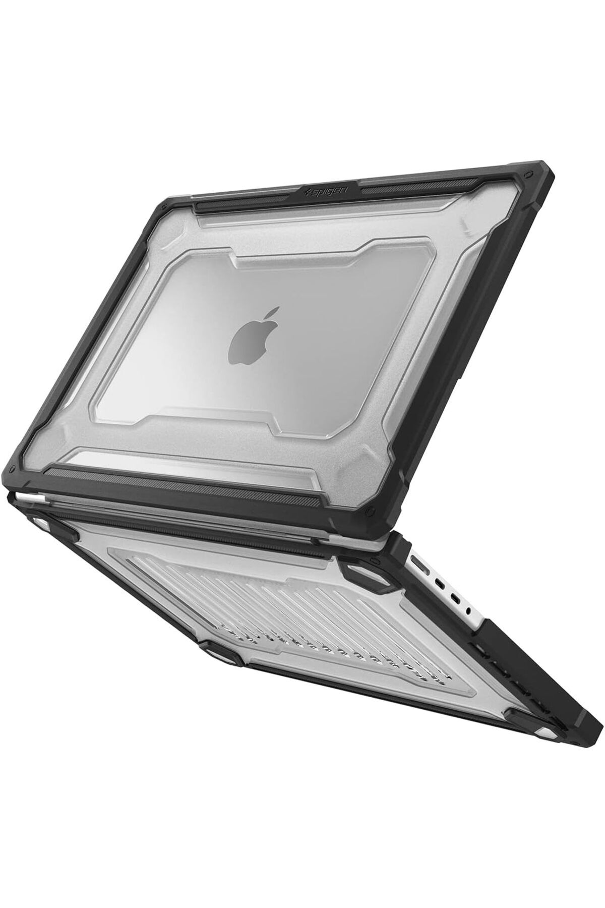 NoHar Apple Macbook Pro 14" (2021 / 2023) Ile Uyumlu Kılıf Rugged Armor Black - Acs04409