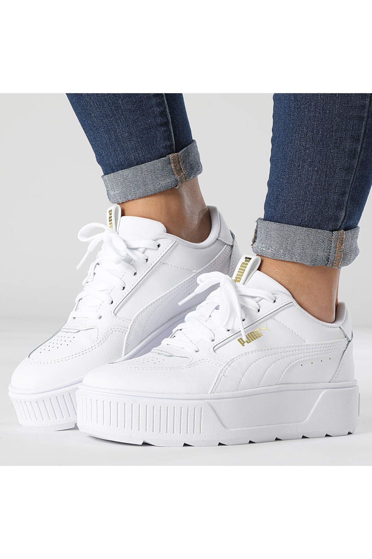 Puma Kadın Beyaz Yüksek Taban Sneaker Günlük Spor Ayakkabı