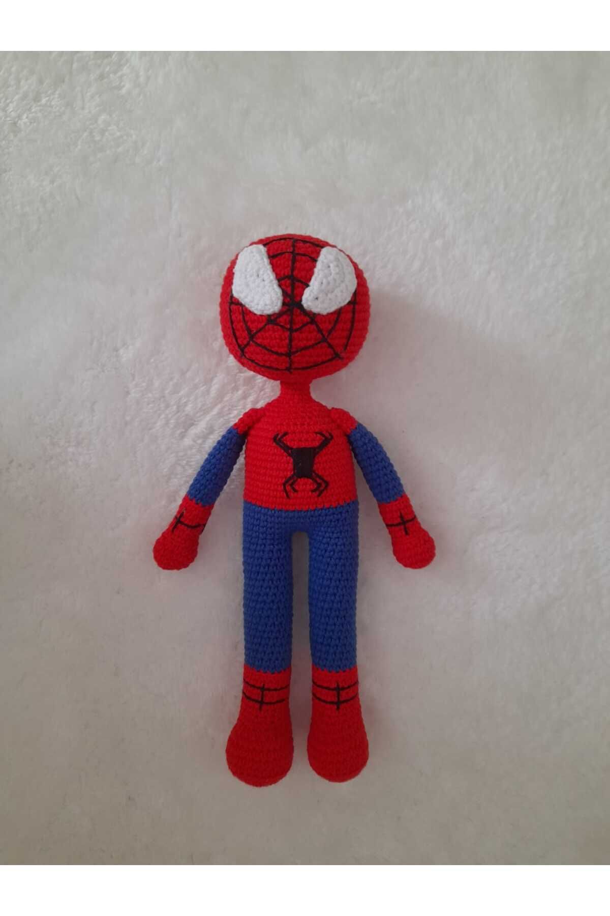Jaju Baby Spiderman Amigurumi Oyun Arkadaşı Oyuncak 24 cm ( 1 Adet )