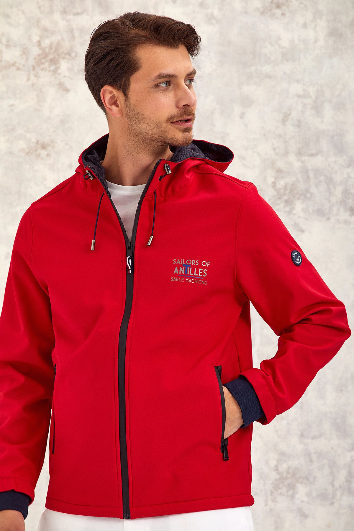 SMILE HERAMA ERKEK MONT SOFTSHELL - KIRMIZI